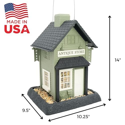 North States Village Collection - Antique Store Birdfeeder for Outdoors, Holds 6 - Thumbnail 10