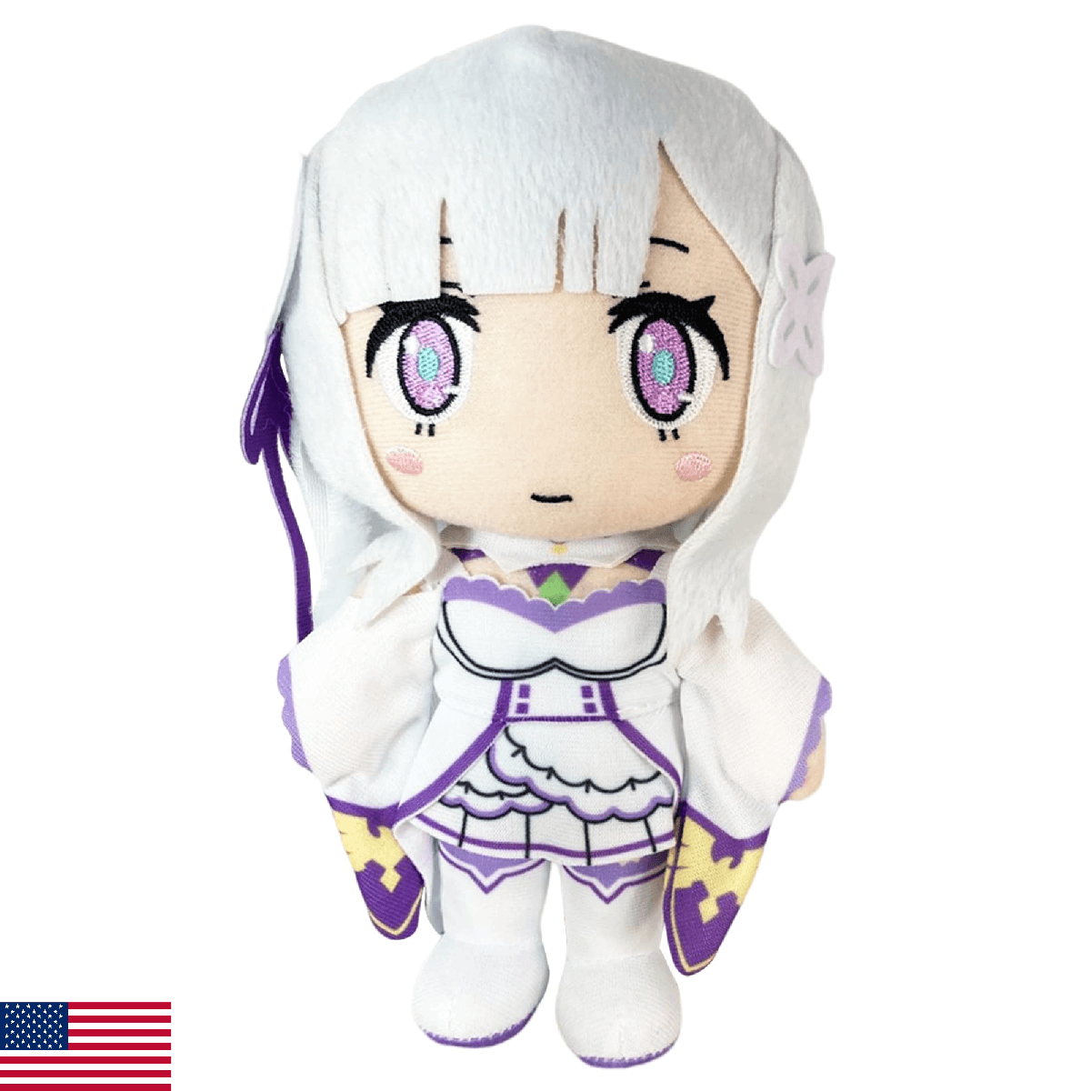 Great Eastern Entertainment Re Zero- Emilia Plush 8" H, Multicolor - Image 1