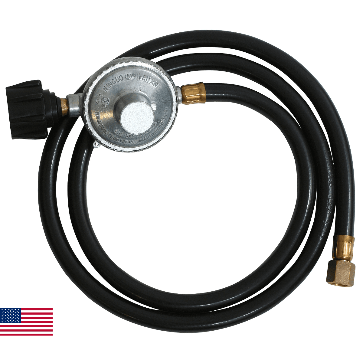 Sportsman GENLPH5 Regulator Hose for LP Generators, 5-Feet,Black - Image 1