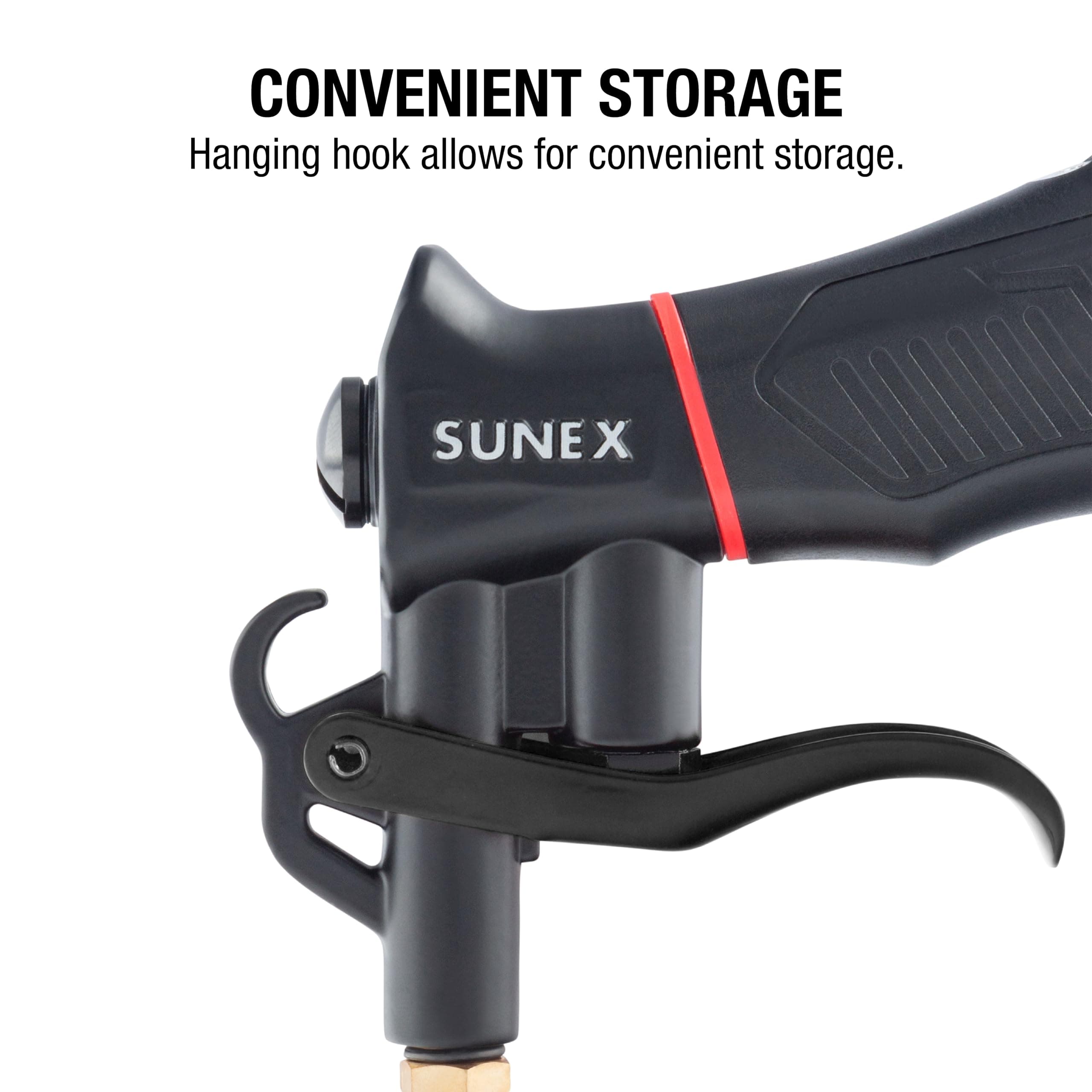 SUNEX SXBG01K Air Blow Gun Kit with Variable Trigger, Adjustable Nozzle, Venturi - Thumbnail 3