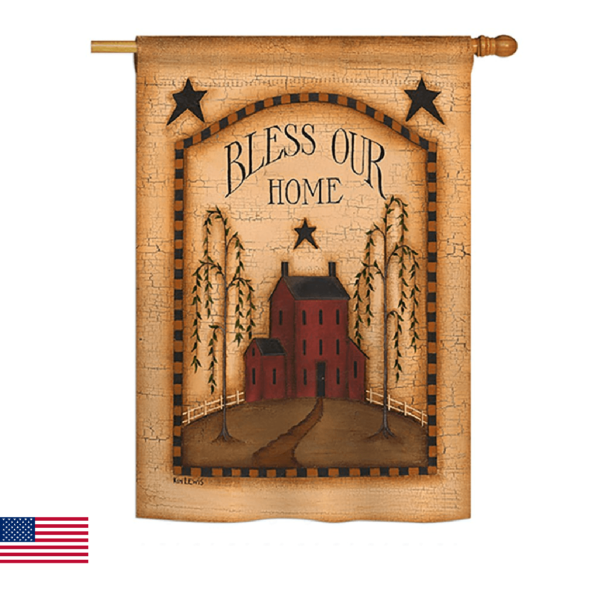 Breeze Decor - Classic Bless Our Home Inspirational - Everyday Sweet Home Impres - Image 1