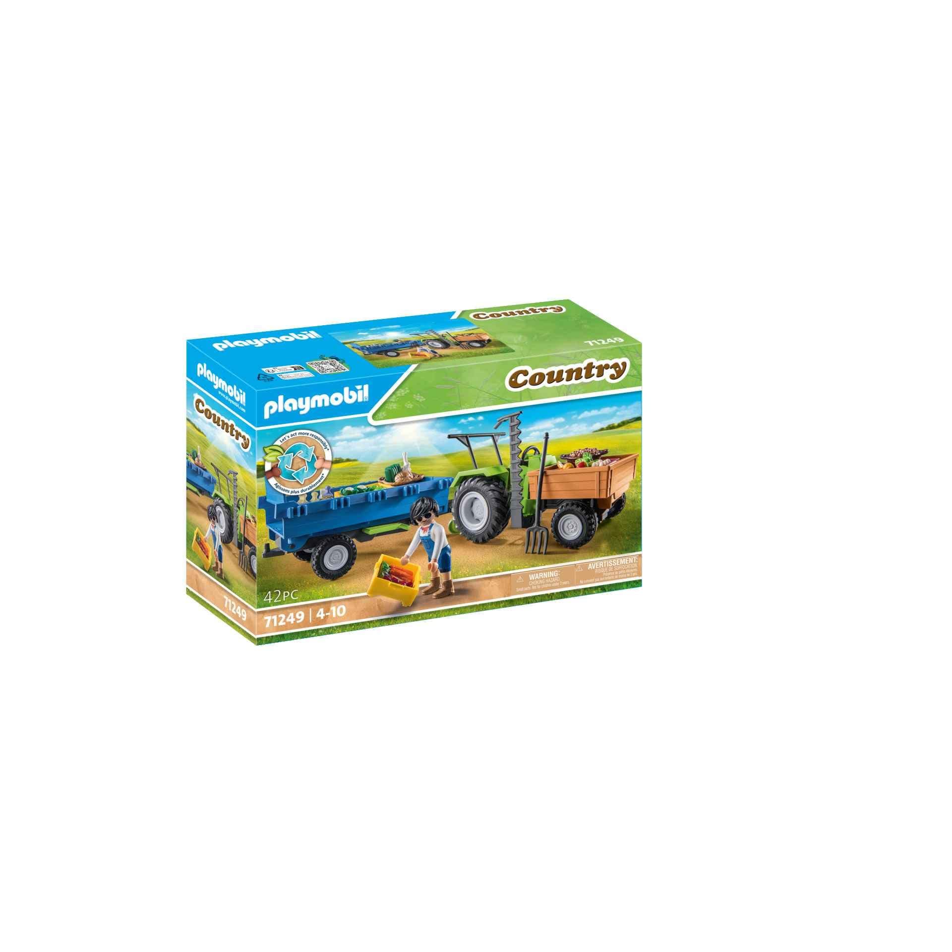 Playmobil Harvester Tractor with Trailer - Thumbnail 4