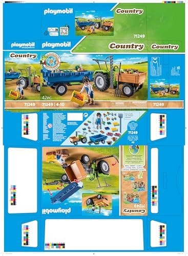 Playmobil Harvester Tractor with Trailer - Thumbnail 9