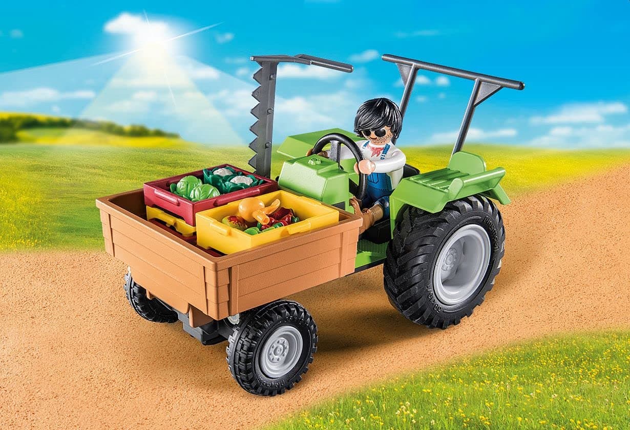 Playmobil Harvester Tractor with Trailer - Thumbnail 7