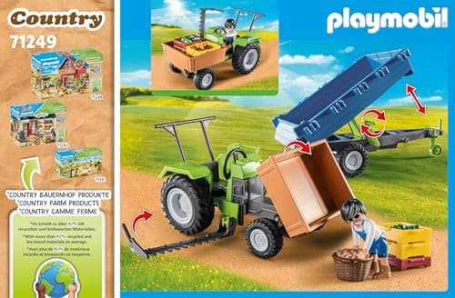 Playmobil Harvester Tractor with Trailer - Thumbnail 8