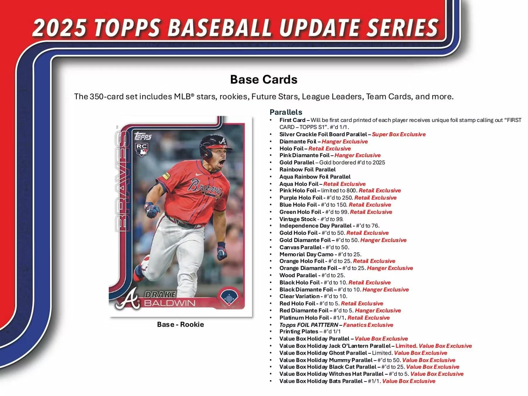 2025 Topps Update Series Baseball Hanger Trading Card Box (Find Hanger Exclusive - Thumbnail 2