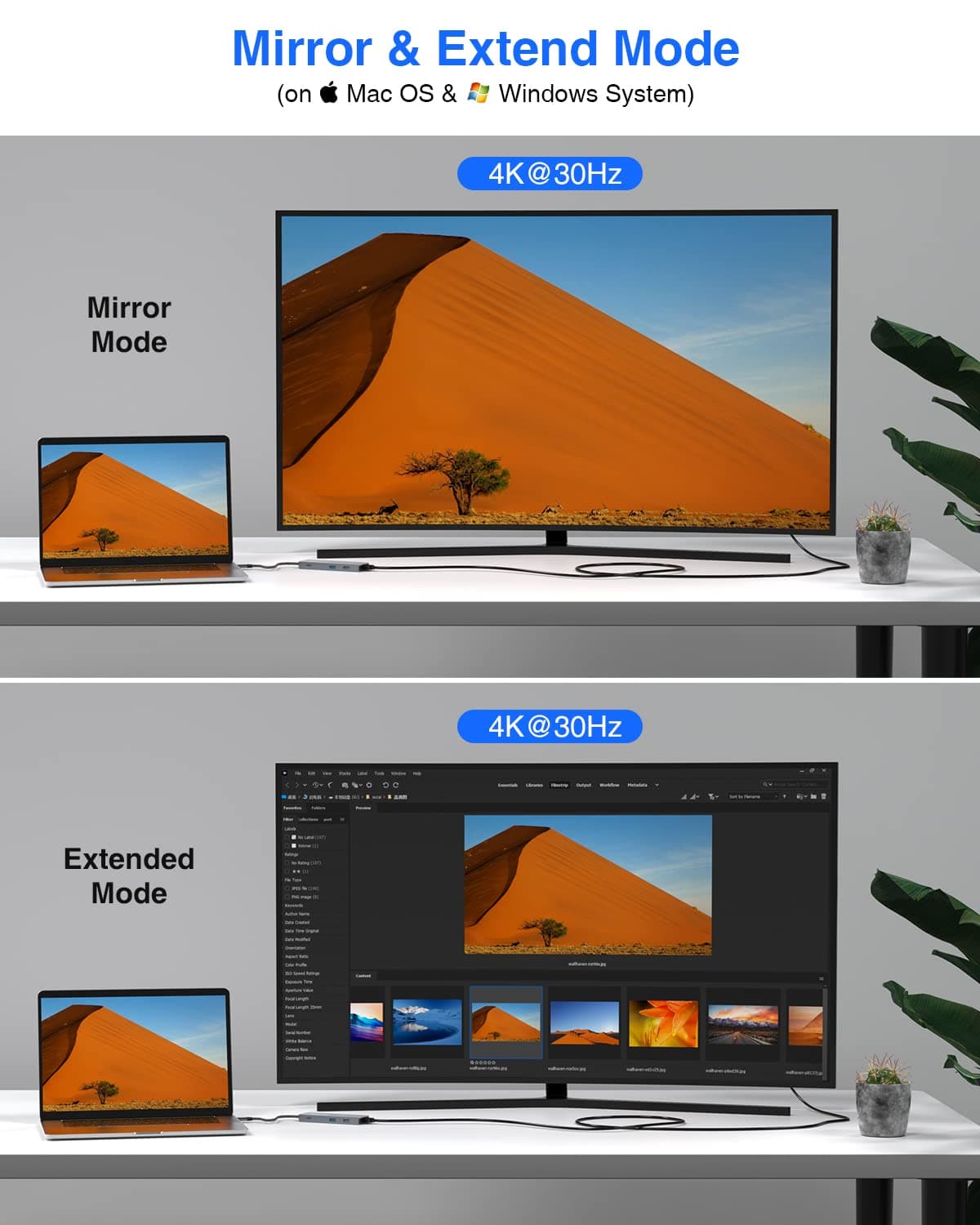 TOTU 9-in-1 USB C Hub Docking Station 4K HDMI 3 USB 3.0 SD/TF Reader Power - Thumbnail 2