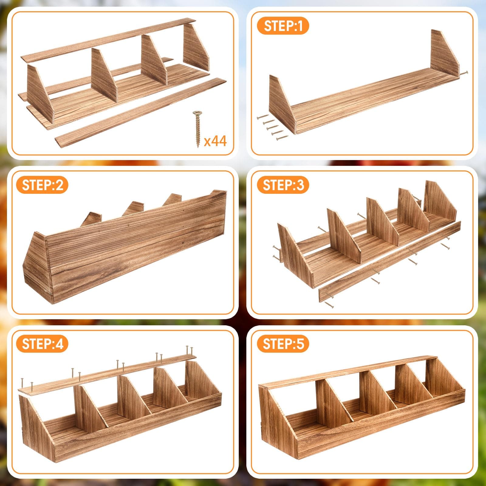 CroBlissful Chicken Nesting Boxes, Chicken Laying Boxes Coop Accessories Roostin - Thumbnail 5