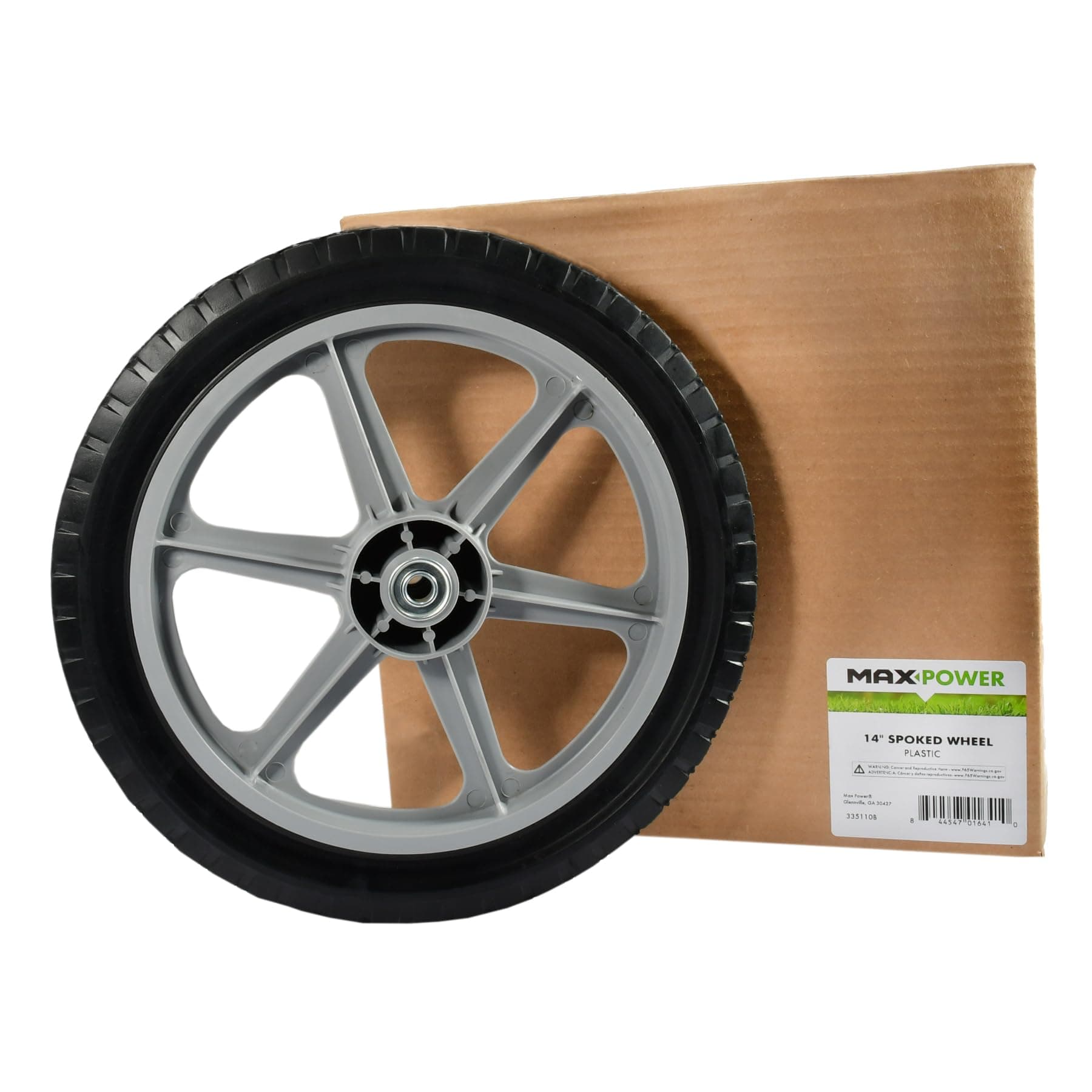 Maxpower 14x1.75 Spoked Plastic Wheel Diamond Tread - Thumbnail 4