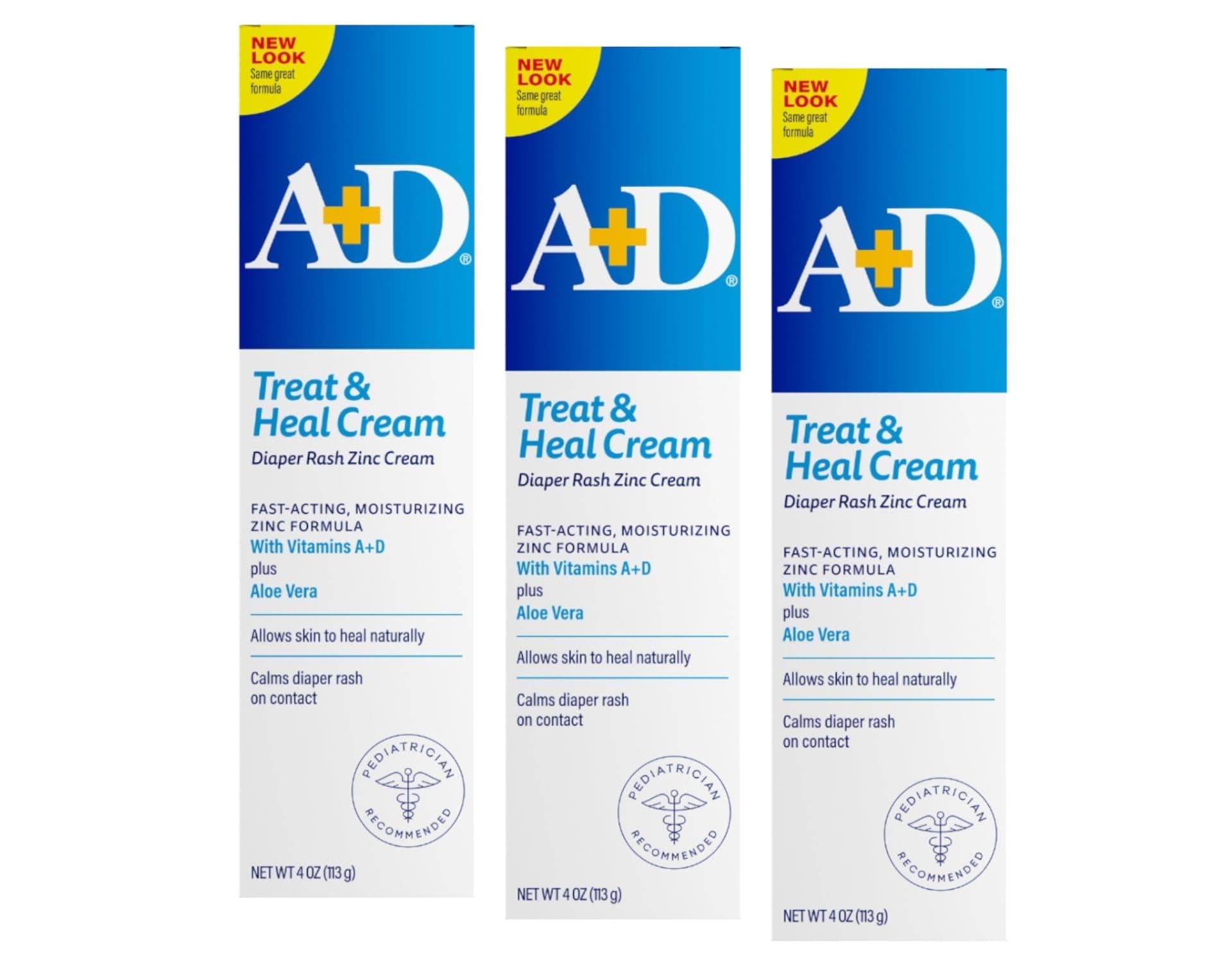 A+D Diaper Rash Cream Zinc Oxide, 4 Ounces each (Pack of 3) - Thumbnail 9