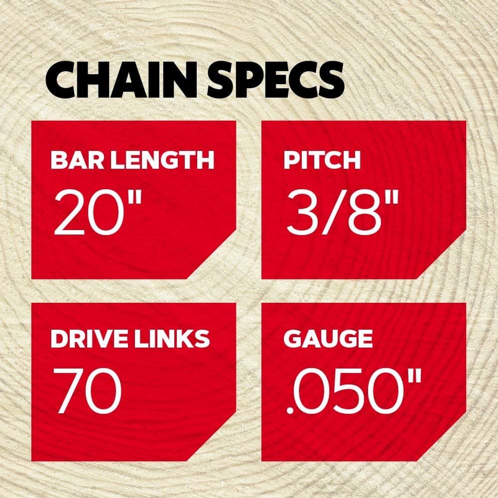 Oregon D70T AdvanceCut Chainsaw Chain for 20-Inch Bar; Fits Echo CS600P, CS-680, - Thumbnail 2