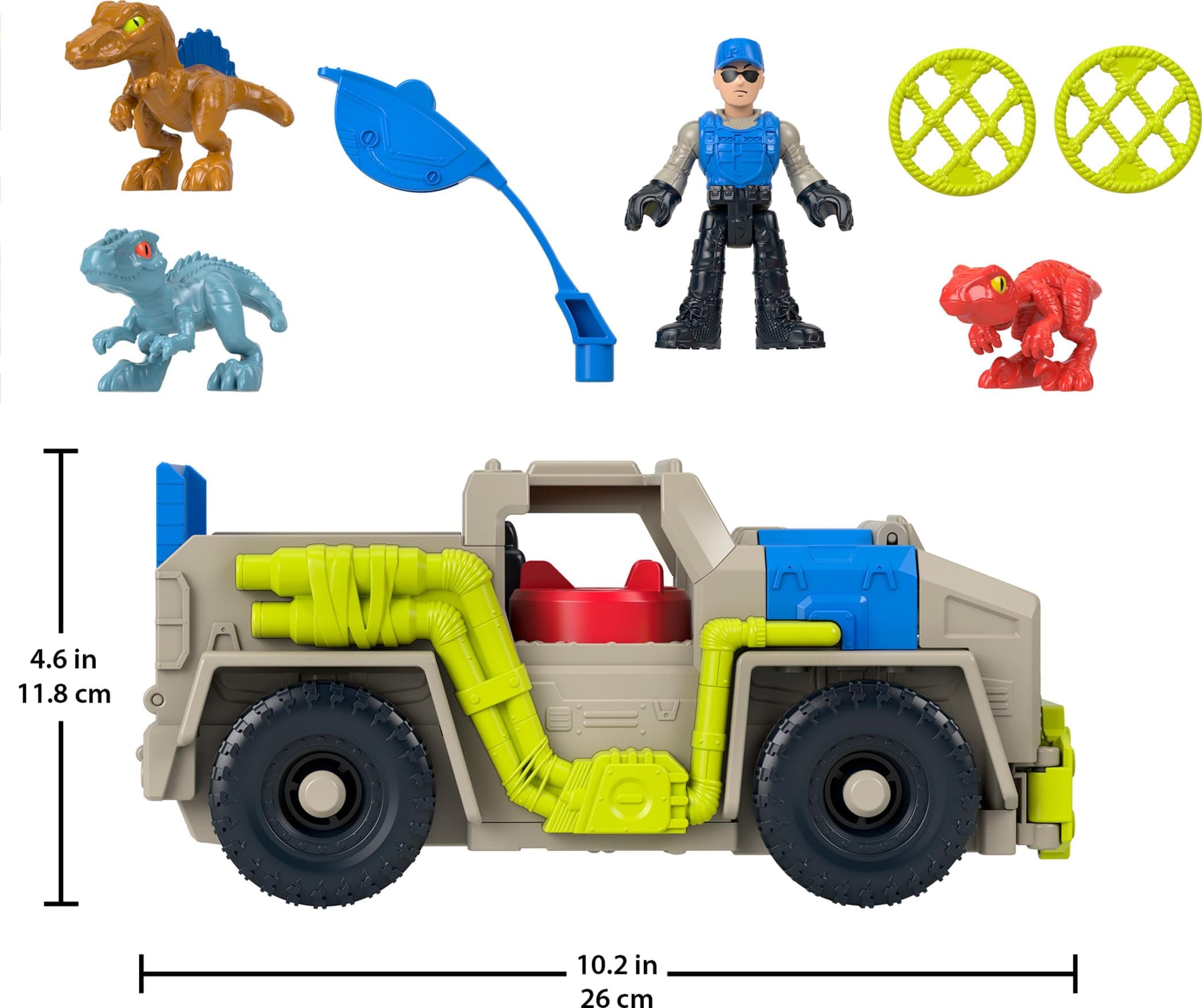 ​Fisher-Price Imaginext Jurassic World Dinosaur Toys Track & Transport Dino Truc - Thumbnail 5