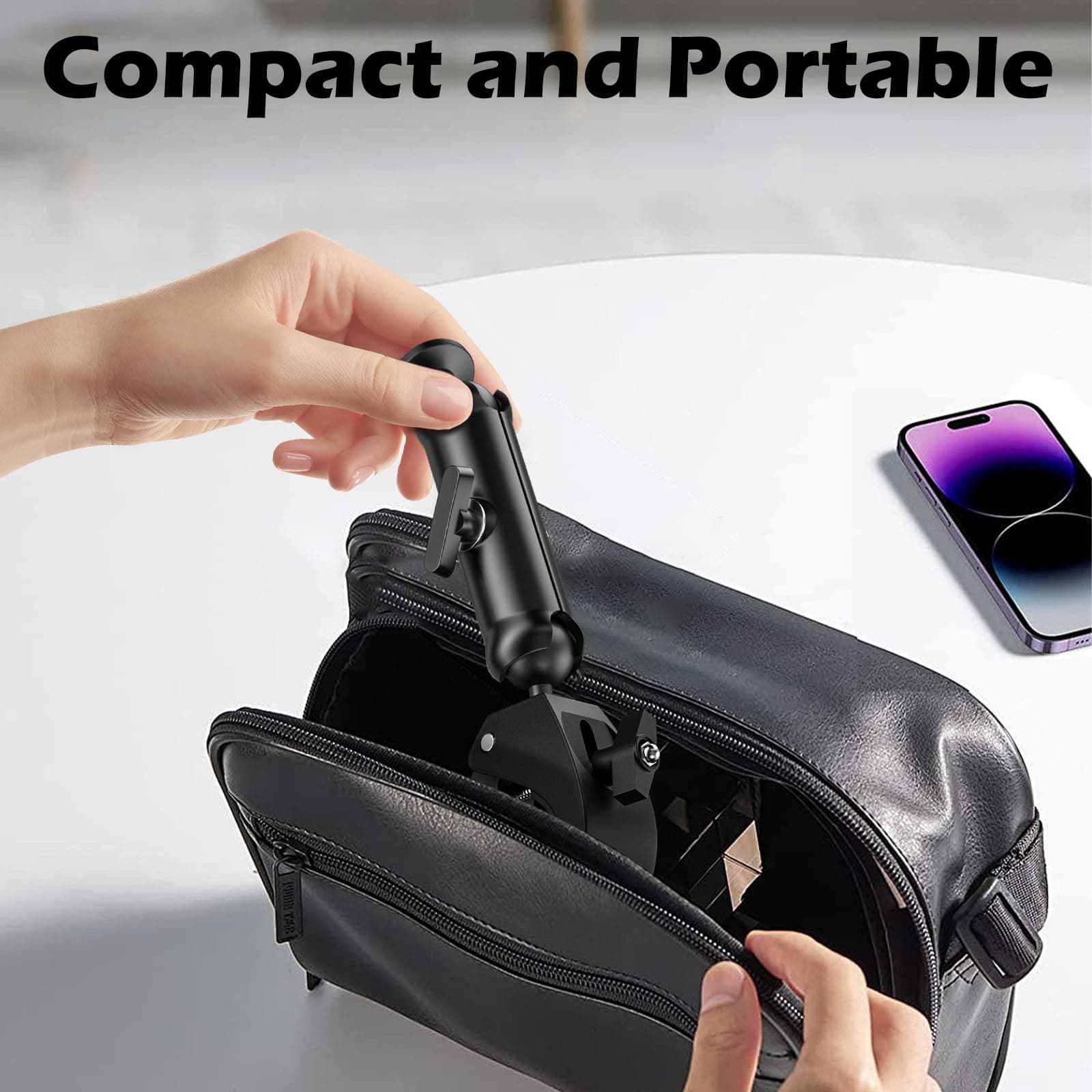 UBeesize Starlink Mini Mount, Adjustable Roof Rack RV Pole Mount Kit for Starlin - Thumbnail 6