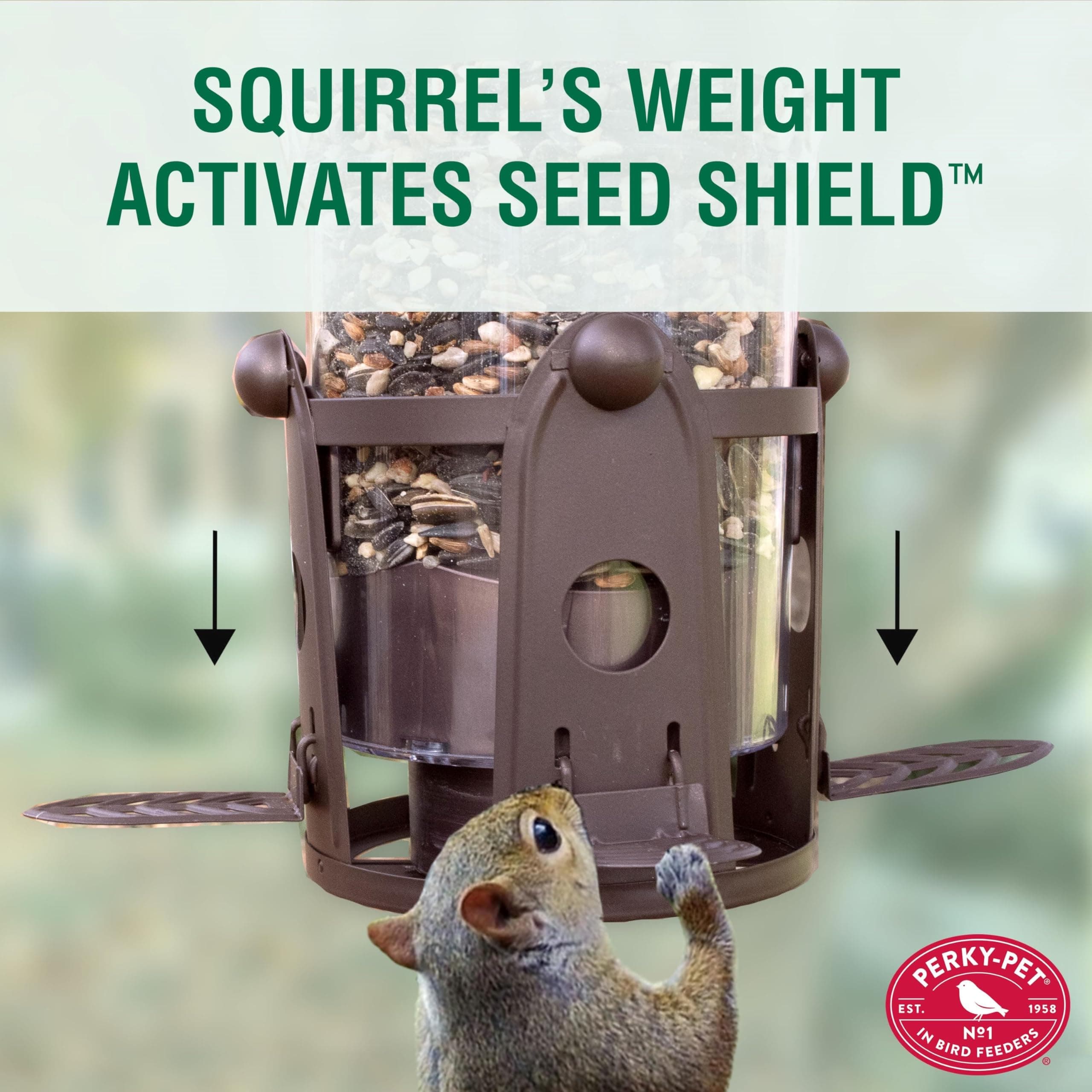 Perky-Pet 334-1SR Squirrel-Be-Gone Max Bird Feeder w/ Flexports, Squirrel Proof - Thumbnail 8