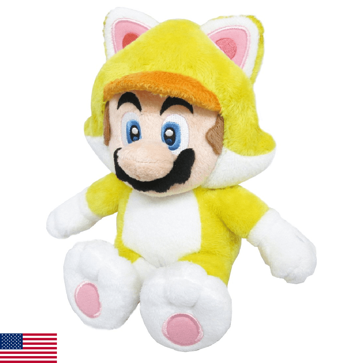 Little Buddy Toys Cat Mario 10" Plush, Multi-Colored (1371) - Image 1