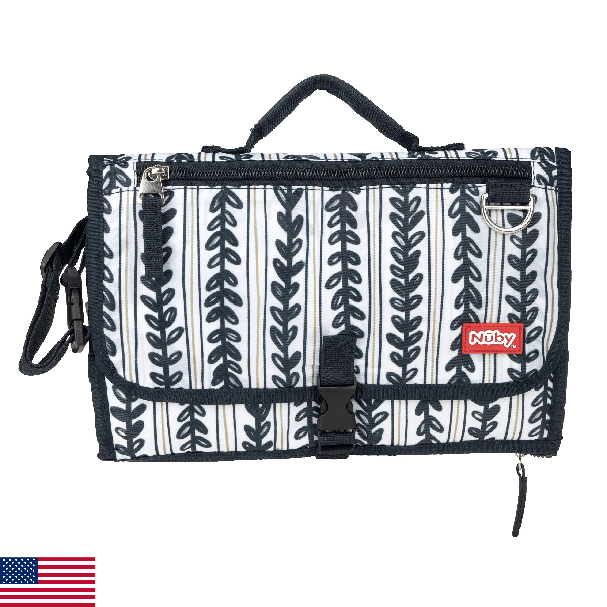 Nuby Portable Baby Changing Pad Station, Quick Wipe Clean Changing Mat with Buil - Image 1