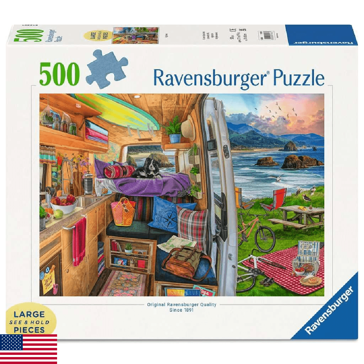 Ravensburger - Rig Views - 500 Piece Large Format Jigsaw Puzzle - Stunning Image - Image 1