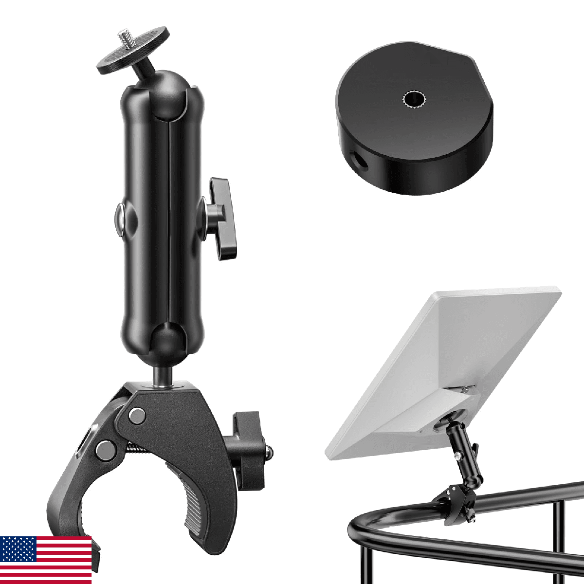 UBeesize Starlink Mini Mount, Adjustable Roof Rack RV Pole Mount Kit for Starlin - Image 1