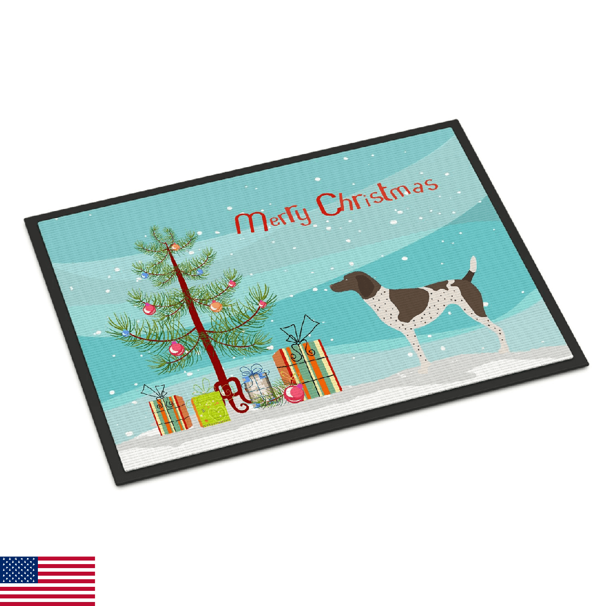 Caroline's Treasures BB8445MAT German Shorthaired Pointer Christmas Doormat 18x2 - Image 1
