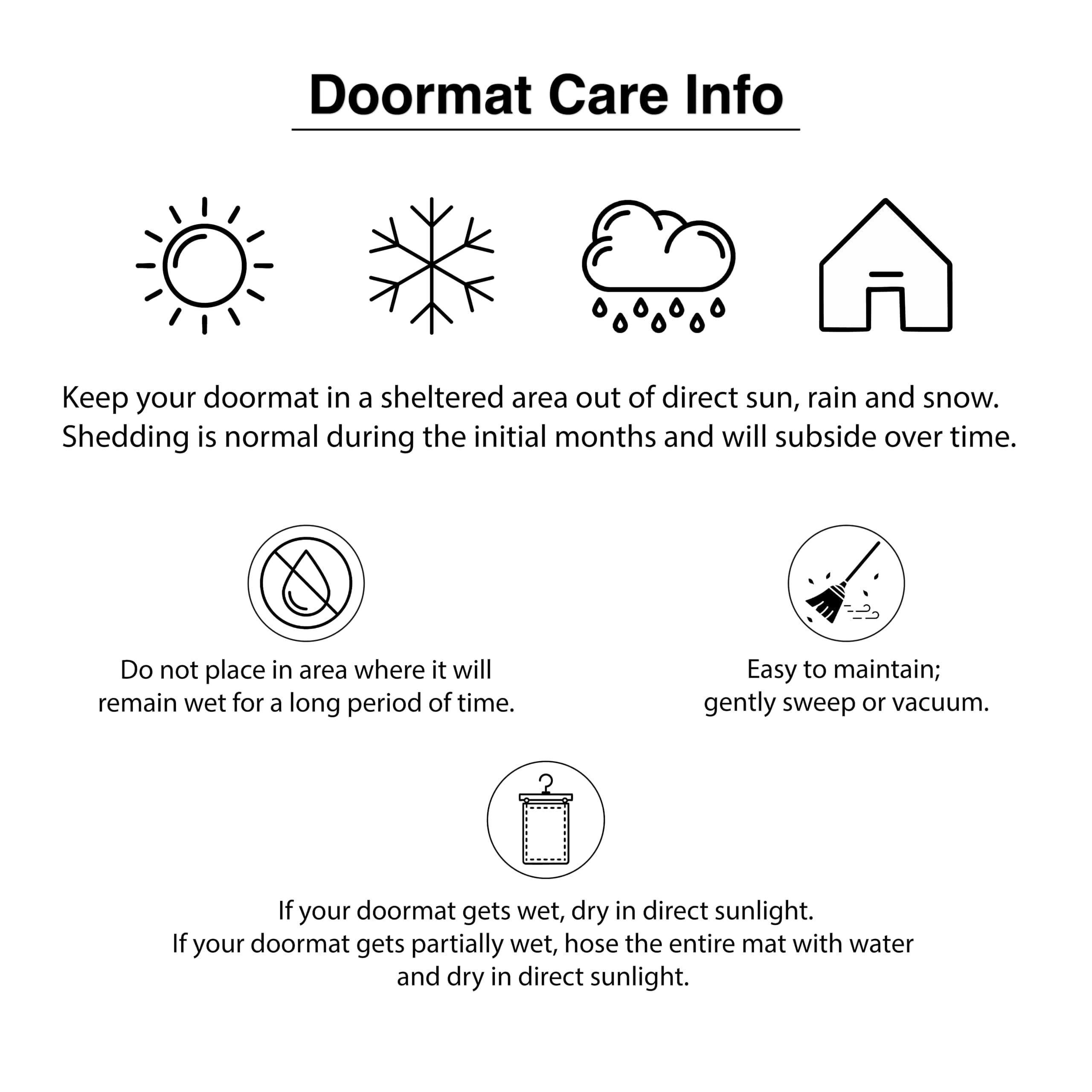 Calloway Mills 152961830B Black Border 18" x 30" Monogram Doormat, (Letter B) - Thumbnail 6