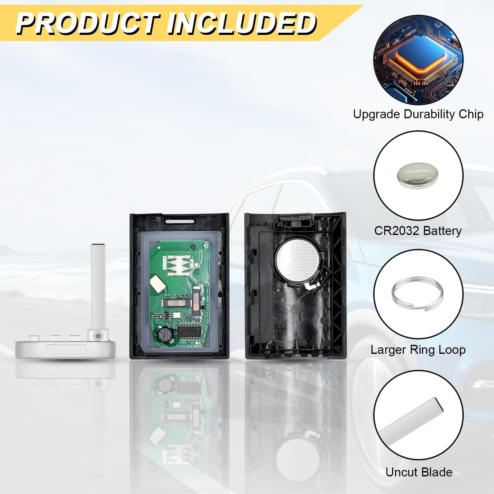 Vurkcy Key Fob Replacement for Cadillac SRX ATS XTS ELR 5-Button Keyless Remote - Thumbnail 5