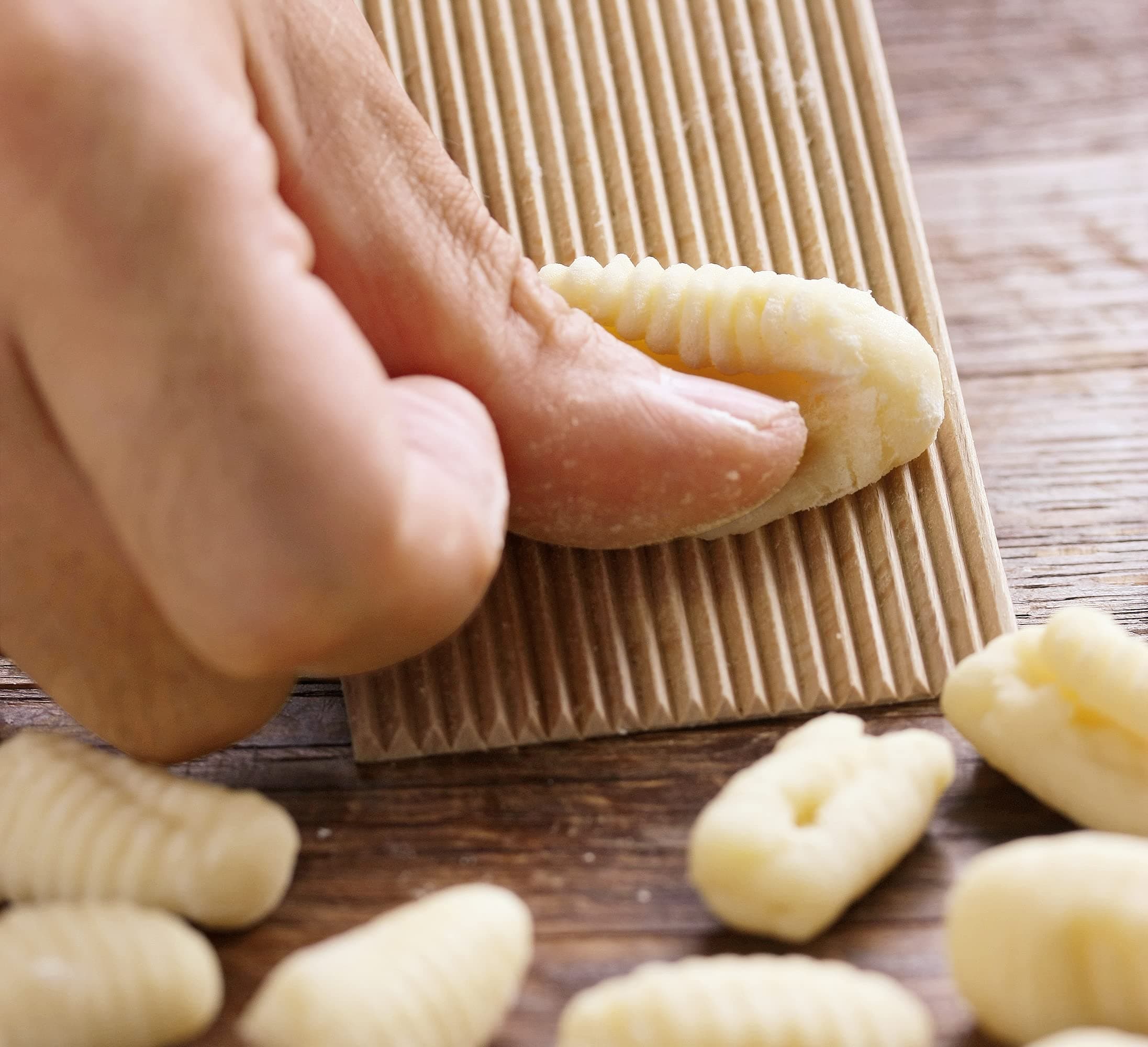 Küchenprofi Wooden Gnocchi Board - Grooved Board for Pasta Making & Homemade Gno - Thumbnail 2