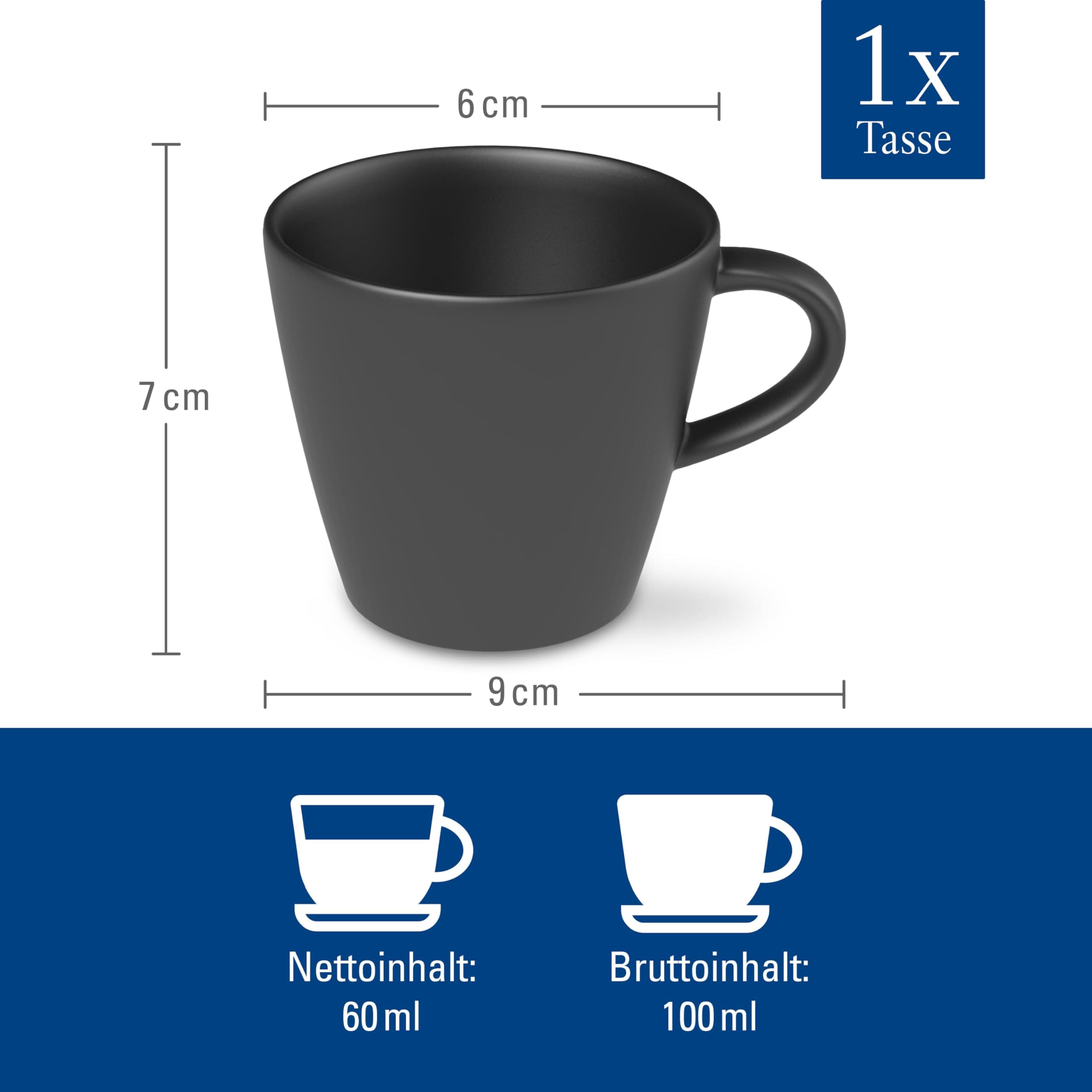 Villeroy & Boch Manufacture Rock Espresso Cup - Thumbnail 4