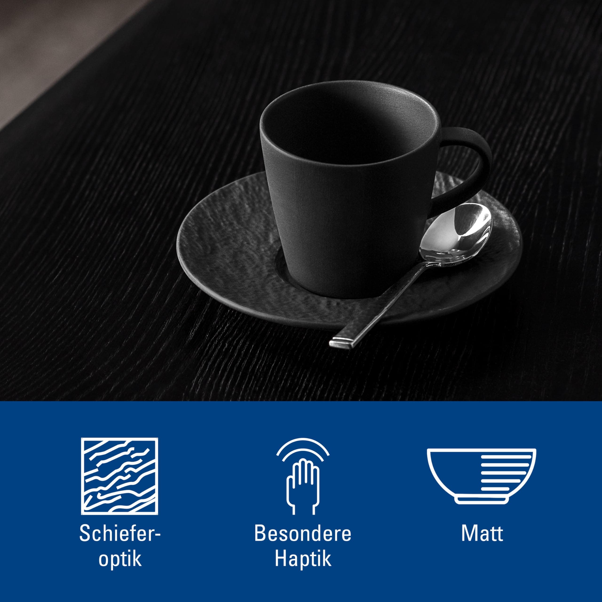 Villeroy & Boch Manufacture Rock Espresso Cup - Thumbnail 5