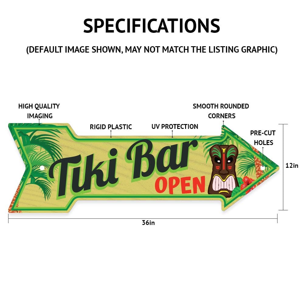 SignMission Chopper Shop Arrow Sign Indoor Outdoor Direction Funny Home Décor Ga - Thumbnail 2