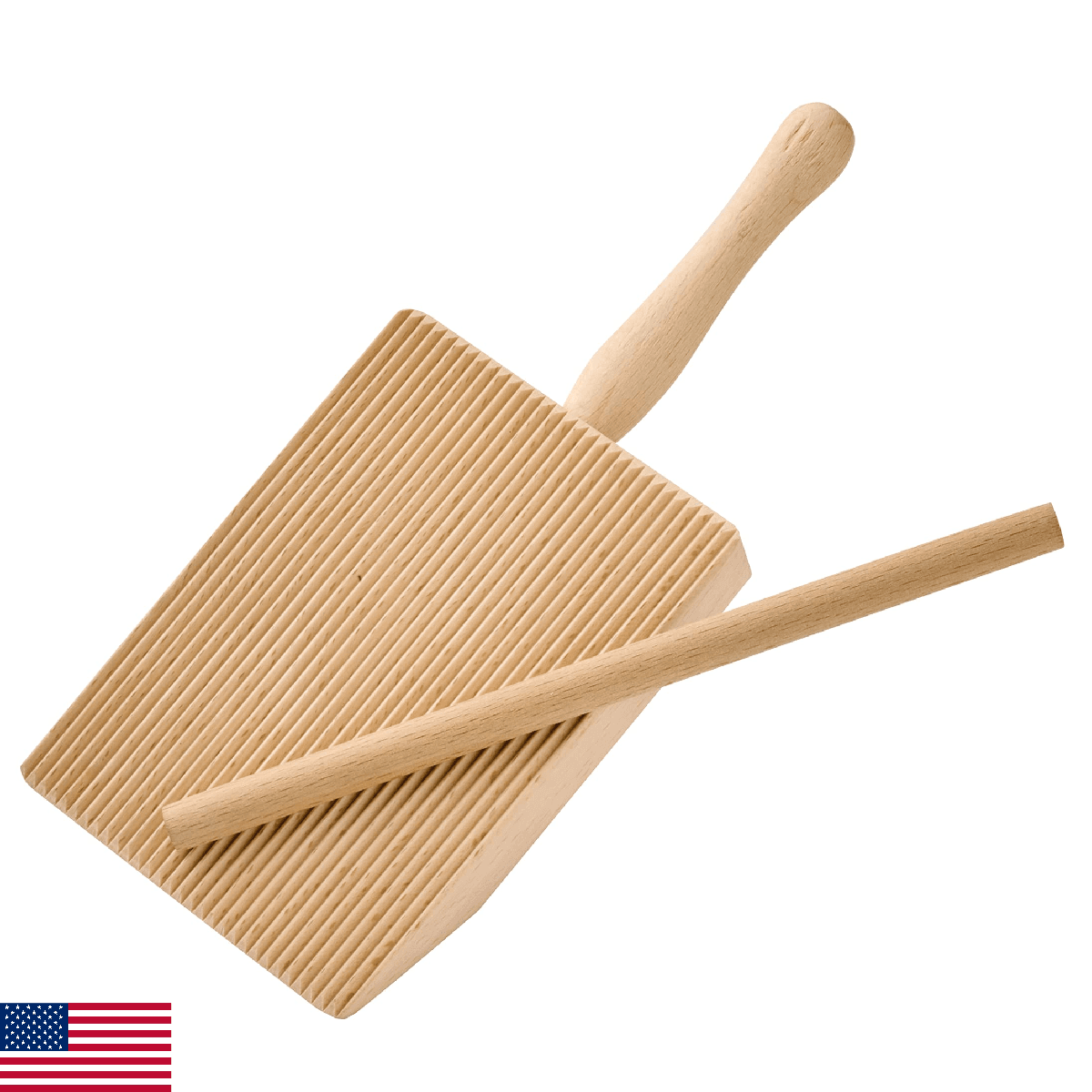 Küchenprofi Wooden Gnocchi Board - Grooved Board for Pasta Making & Homemade Gno - Image 1