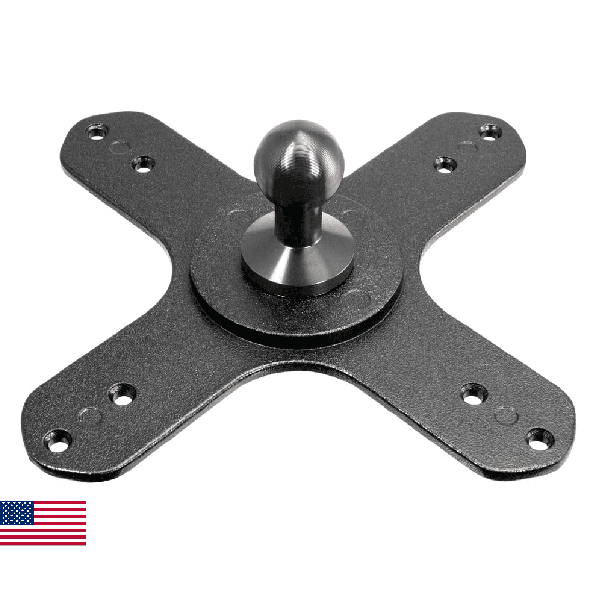 ARKON Mounts VESA 75 / VESA 100 to 20mm Ball Mount Bracket Adapter | Industrial- - Image 1