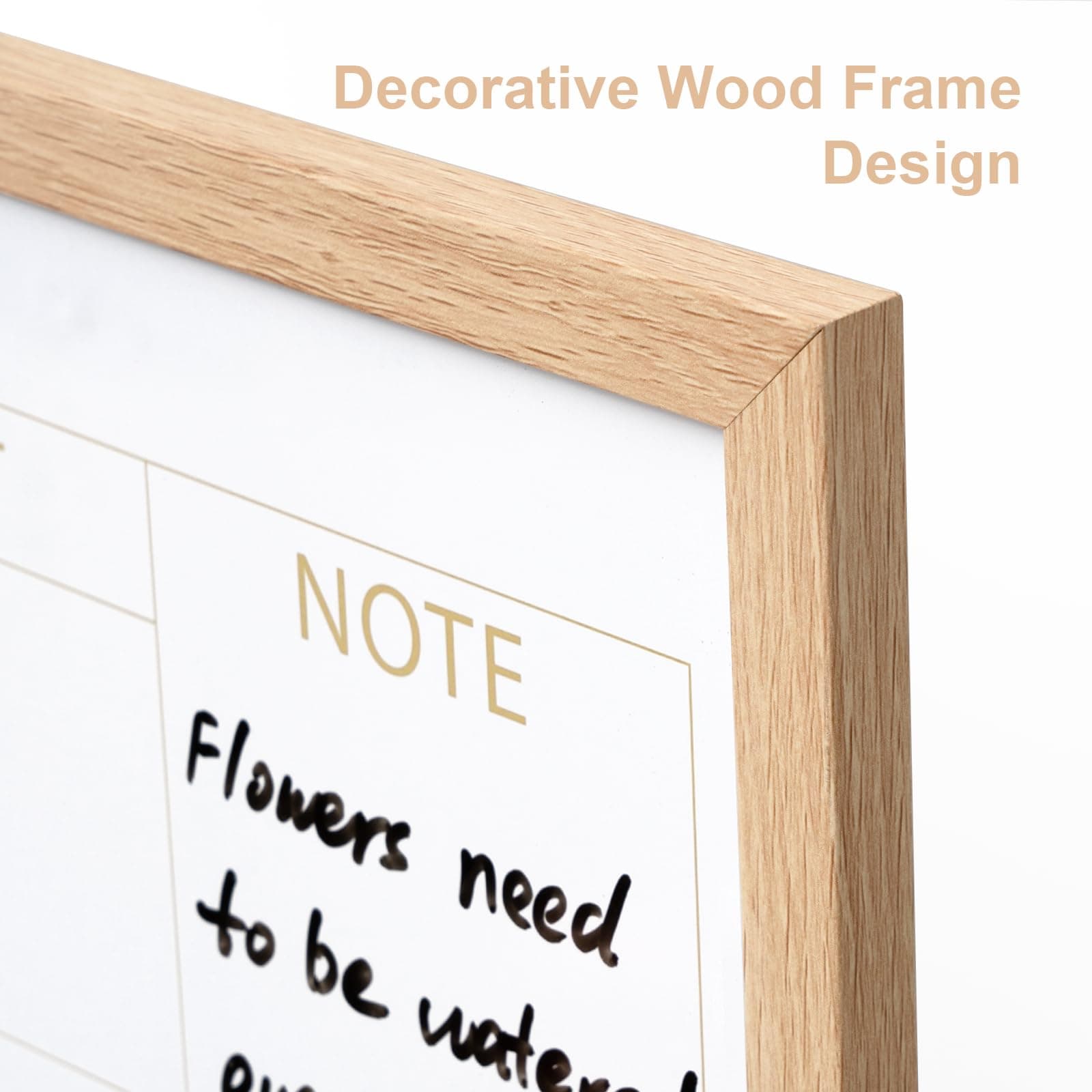 ARCOBIS Calendar Whiteboard with Cork Board 24x18 Wall Mounted Dry Erase Magneti - Thumbnail 2