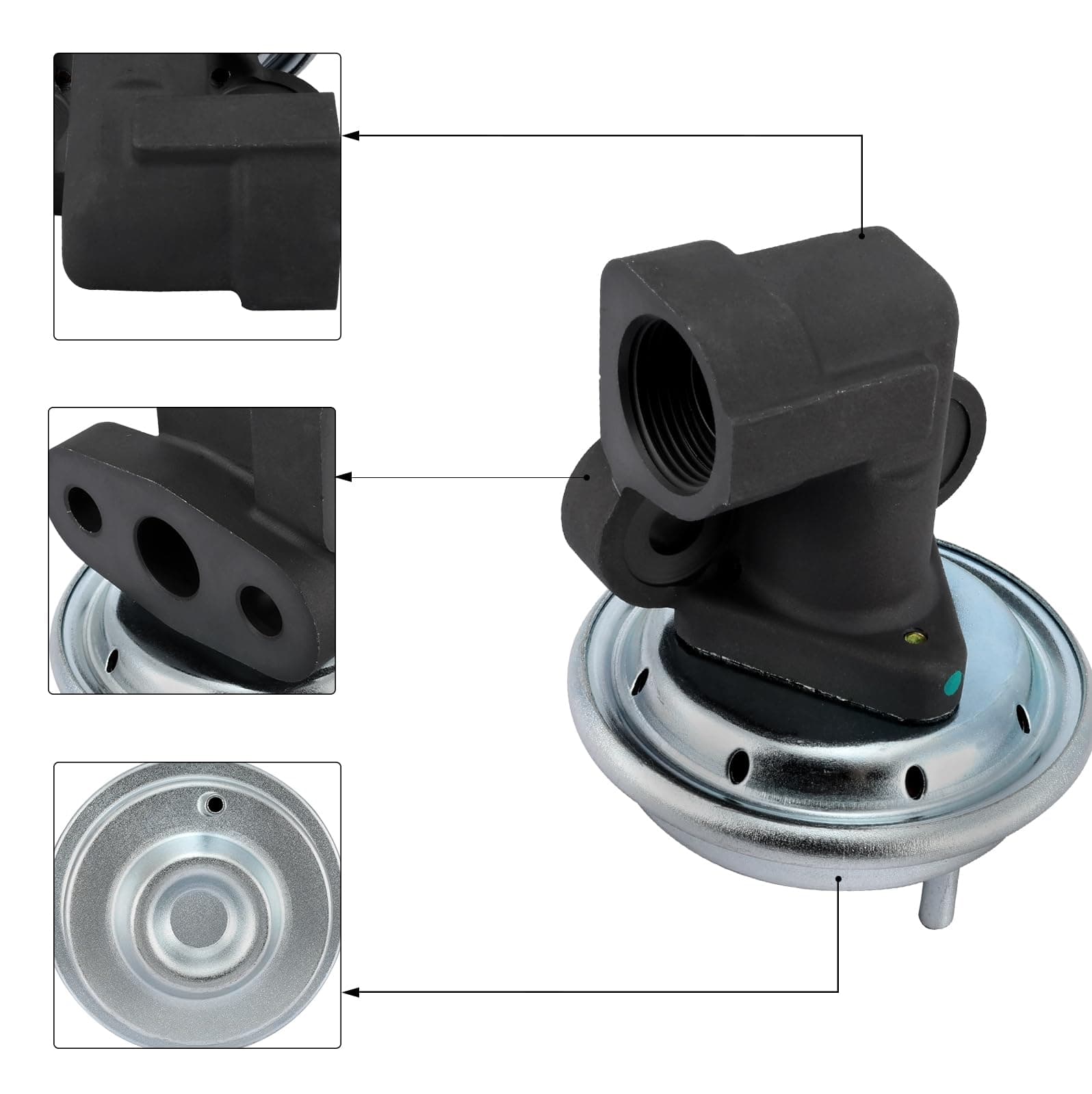 AULINK EGV452 EGR Valve (3.0L 4.0L V6) For Ford Explorer Ranger Windstar 1995-19 - Thumbnail 2