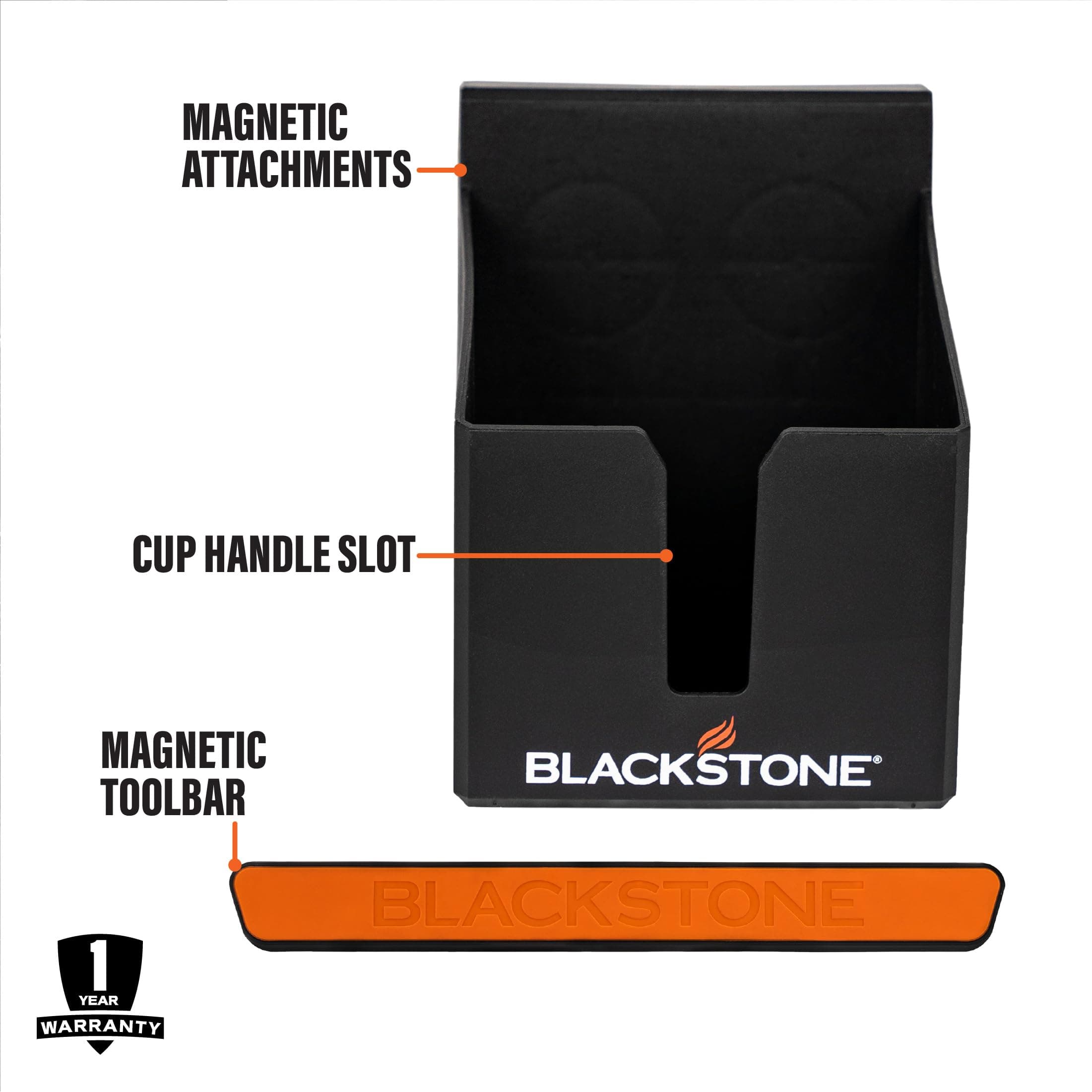 BLACKSTONE 5609 Magnetic Tool and Beverage Holder (2 Piece Set), Organizer for S - Thumbnail 4