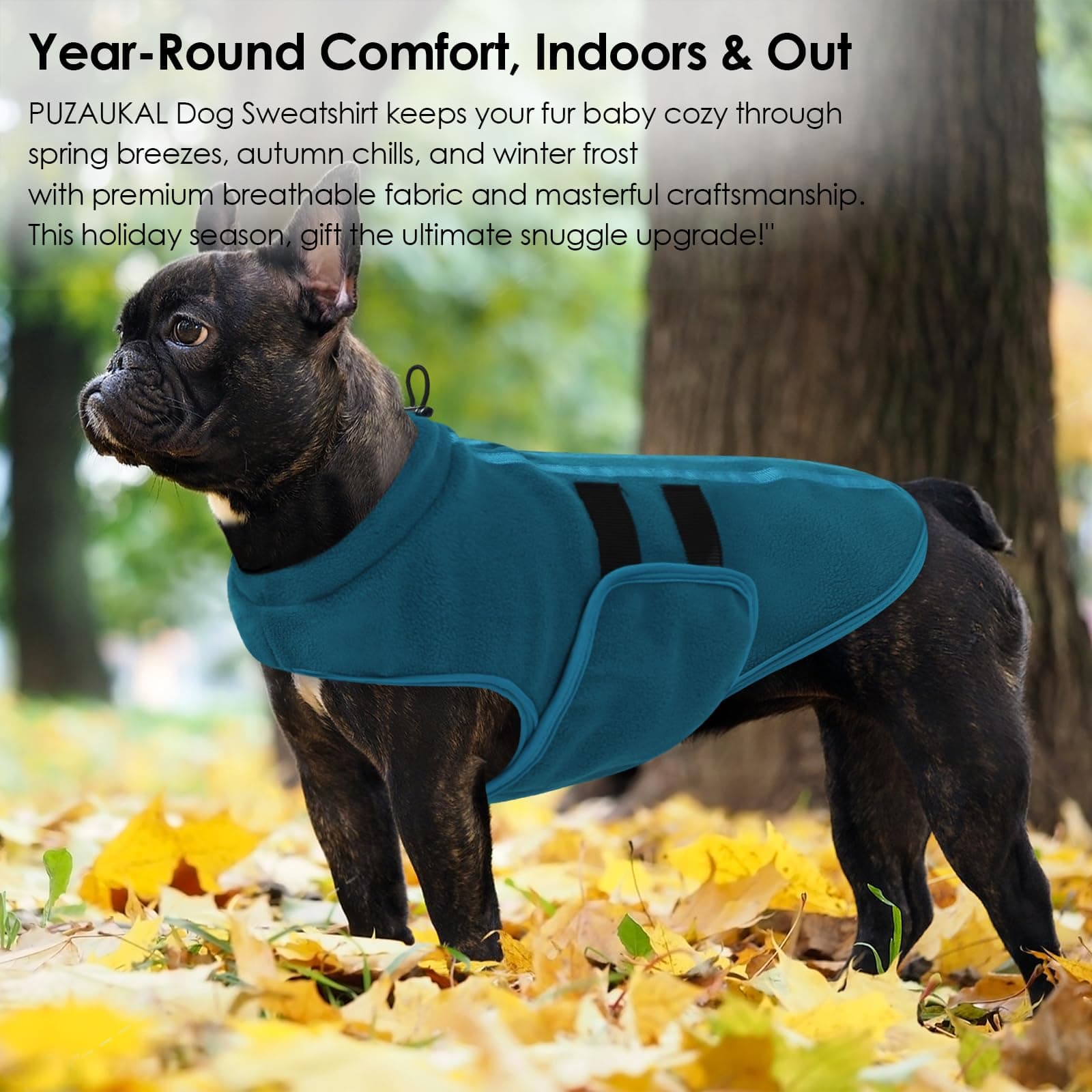 PUZAUKAL Dog Sweater,Adjustable Dog Sweaters for Small, Medium and Large Dogs Bo - Thumbnail 7