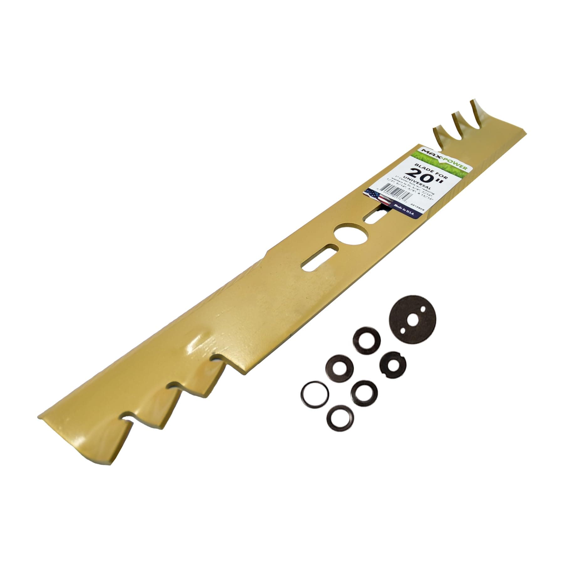 Maxpower 331980B 20-Inch Universal Gold Metal Mulching Blade,yellow - Thumbnail 9