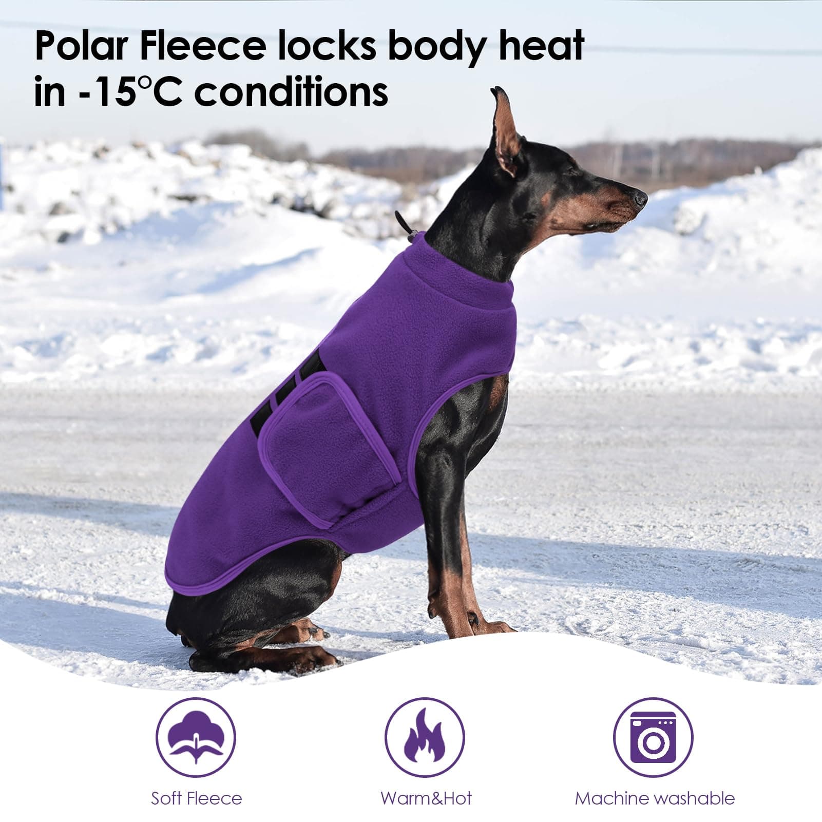 PUZAUKAL Dog Sweater,Adjustable Dog Sweaters for Small, Medium and Large Dogs Bo - Thumbnail 6