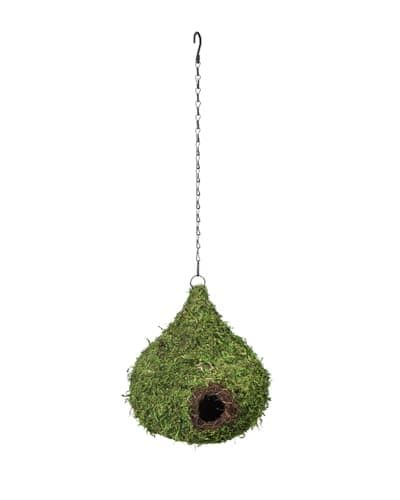 SuperMoss (56010) Raindrop Birdhouse with Chain, 10 by 13-Inch, Fresh Green - Thumbnail 3