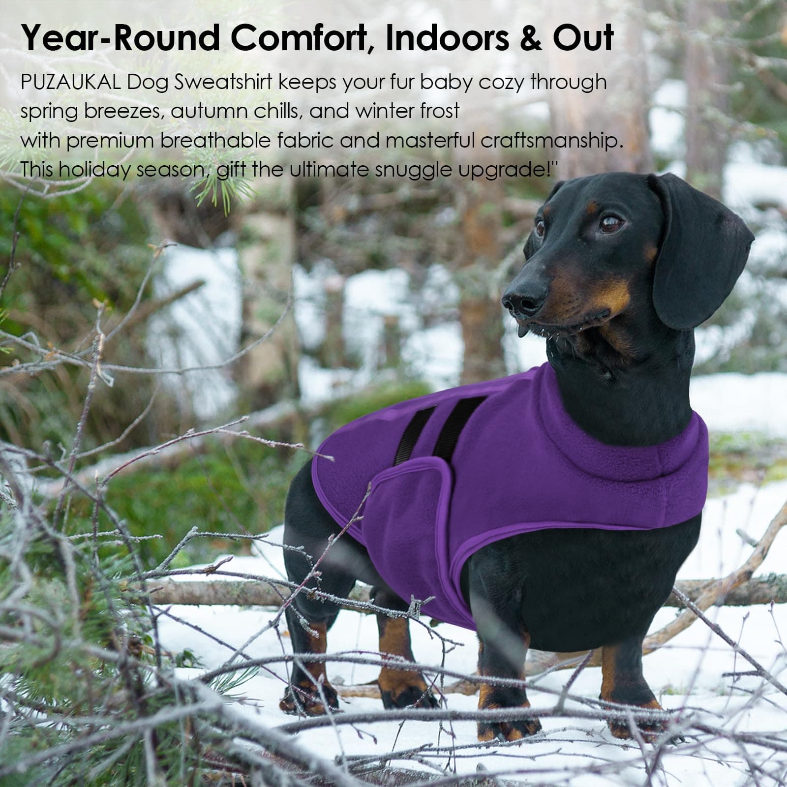 PUZAUKAL Dog Sweater,Adjustable Dog Sweaters for Small, Medium and Large Dogs Bo - Thumbnail 7