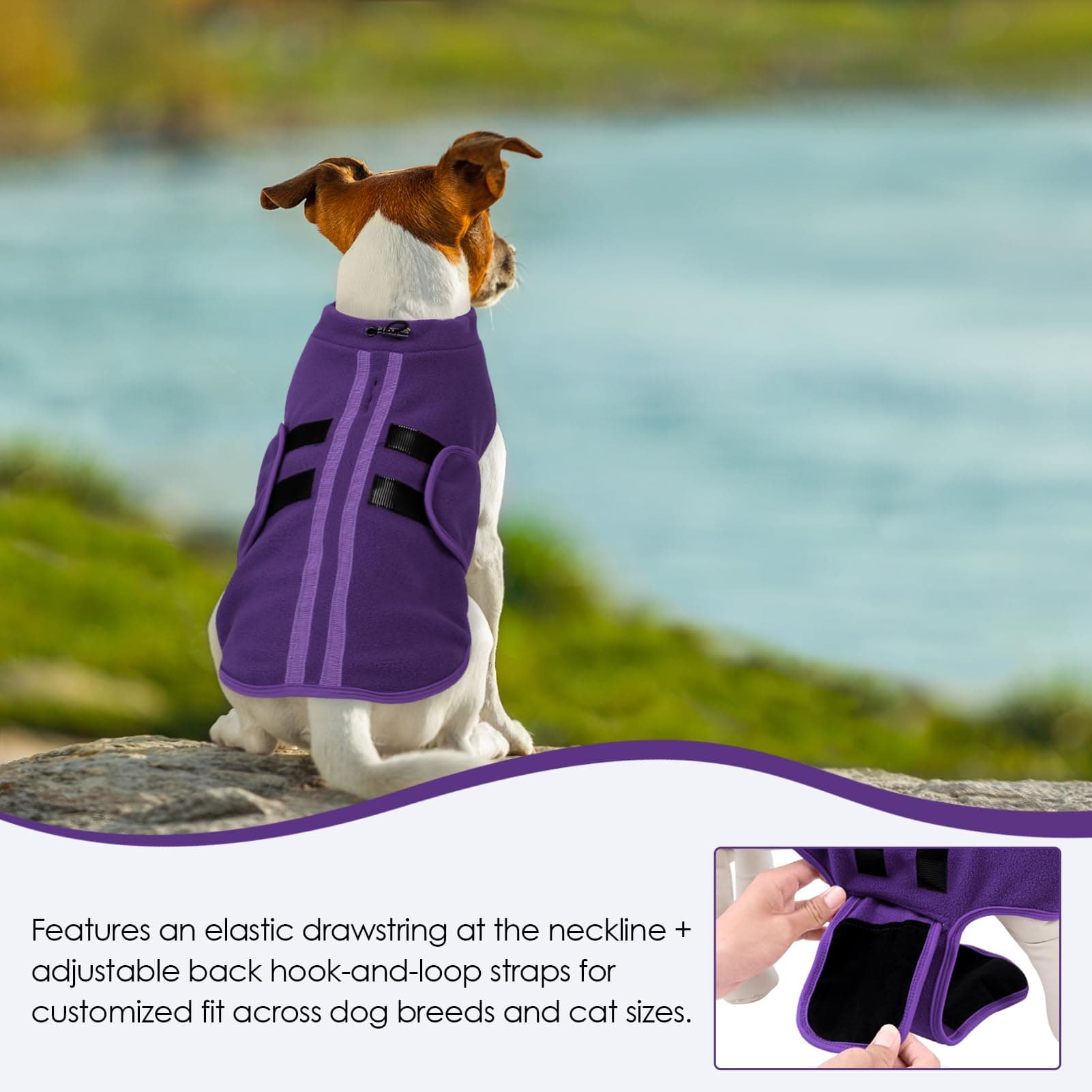 PUZAUKAL Dog Sweater,Adjustable Dog Sweaters for Small, Medium and Large Dogs Bo - Thumbnail 5