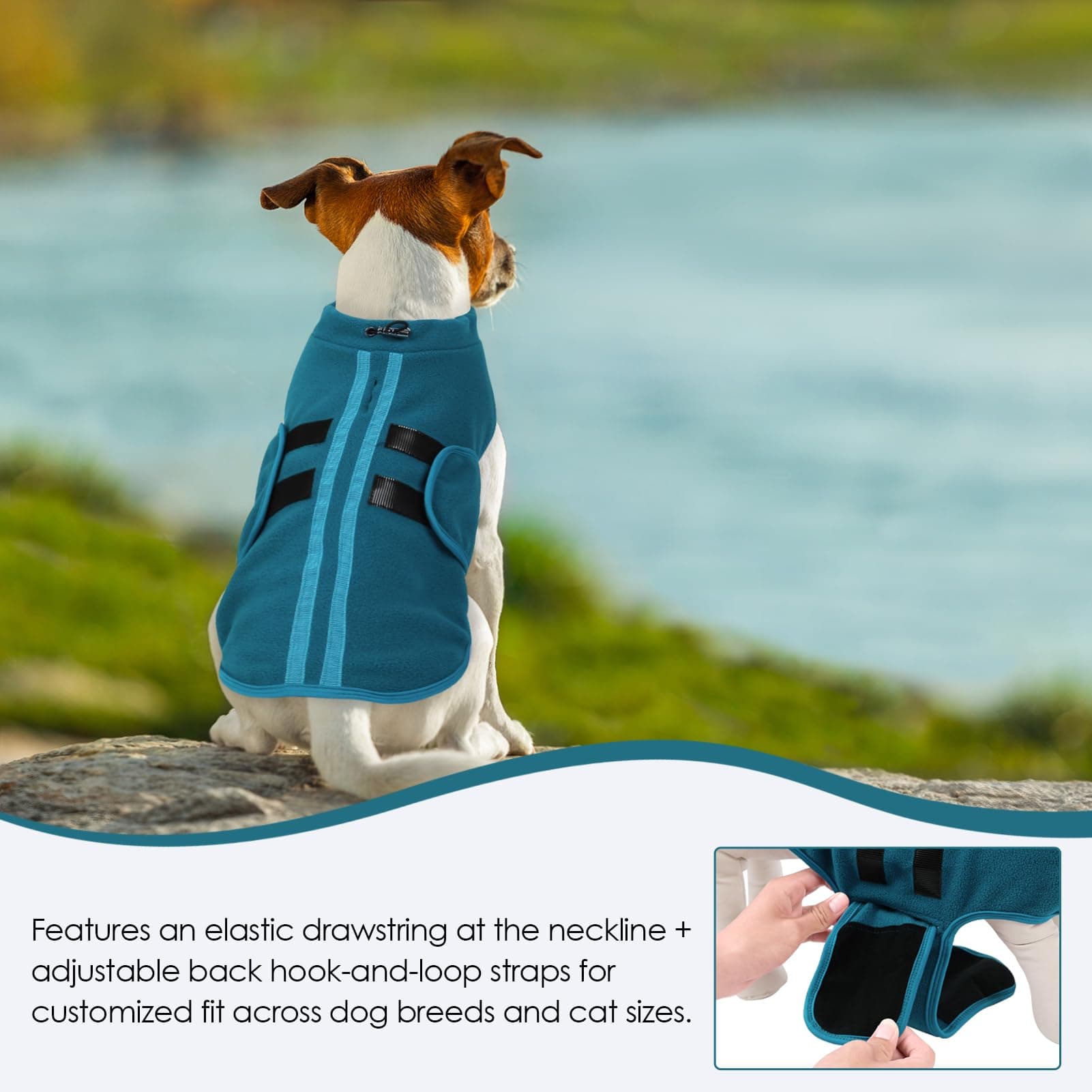 PUZAUKAL Dog Sweater,Adjustable Dog Sweaters for Small, Medium and Large Dogs Bo - Thumbnail 5