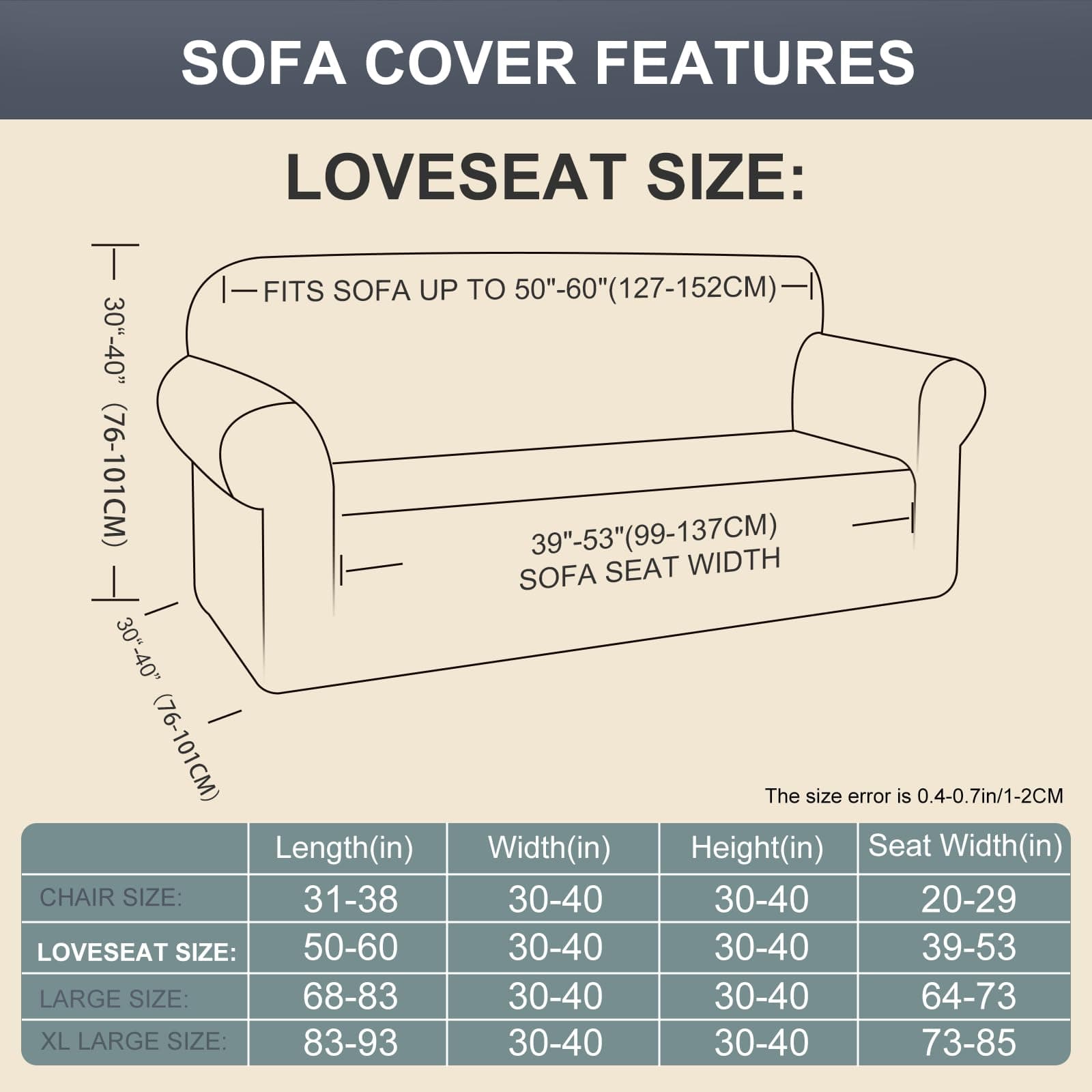 Luxshare Home Stretch Couch Cover Washable Sofa Slipcover Furniture Protector wi - Thumbnail 5