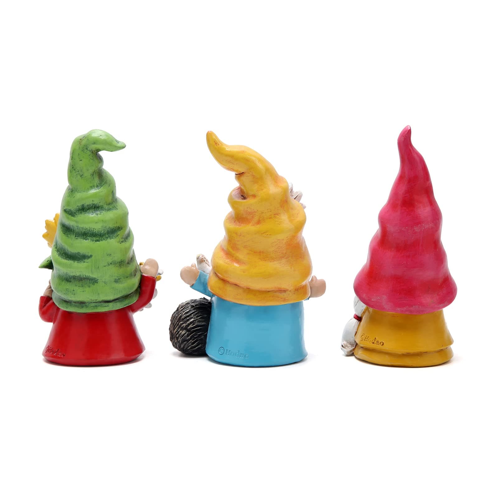 Hodao Set of 3 Spring Gnome Decorations Flower Gnomes Ornaments Decor Summer Out - Thumbnail 3