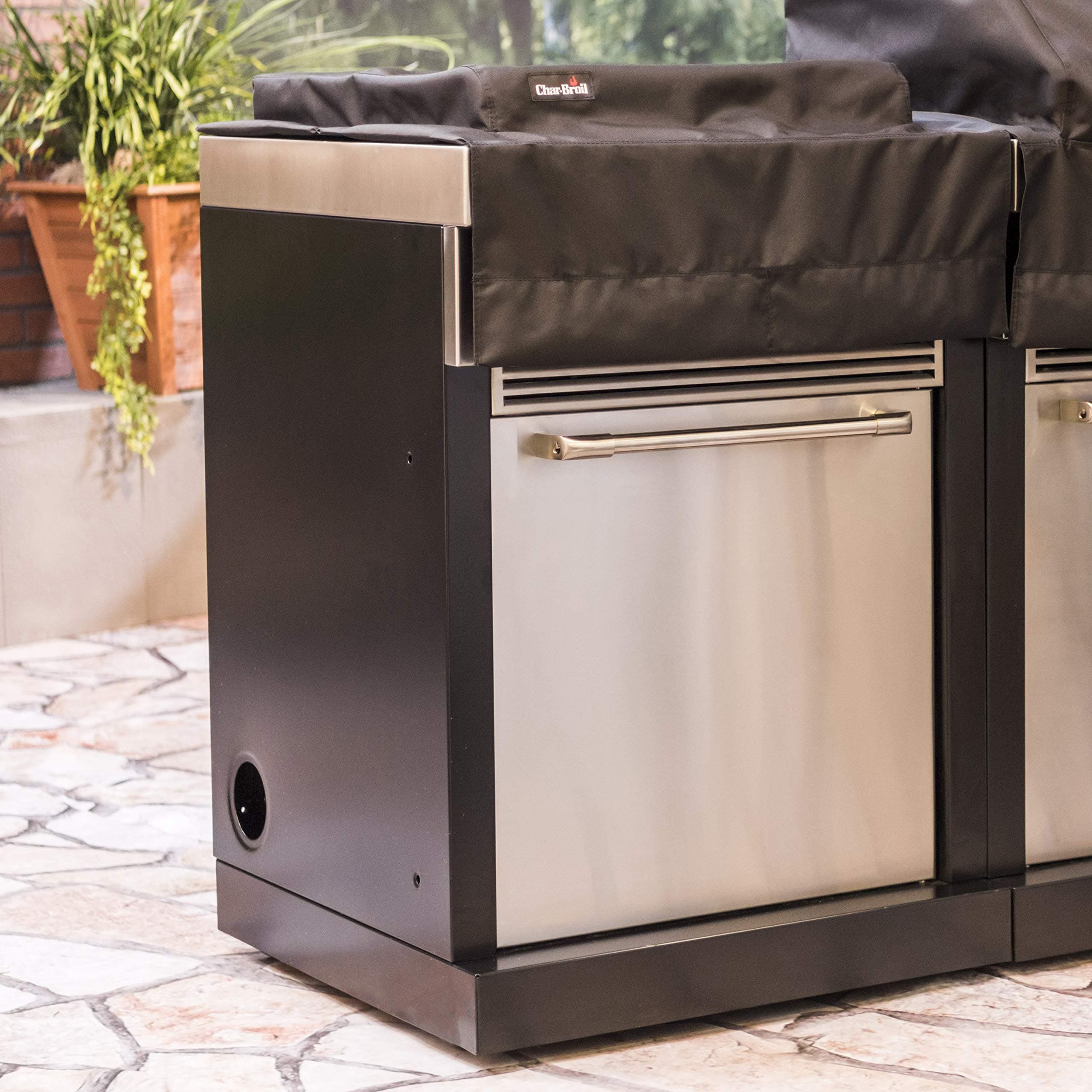 Charbroil Modular Outdoor Kitchen Custom Fit Stove & Griddle Cover, Black - 2757 - Thumbnail 5