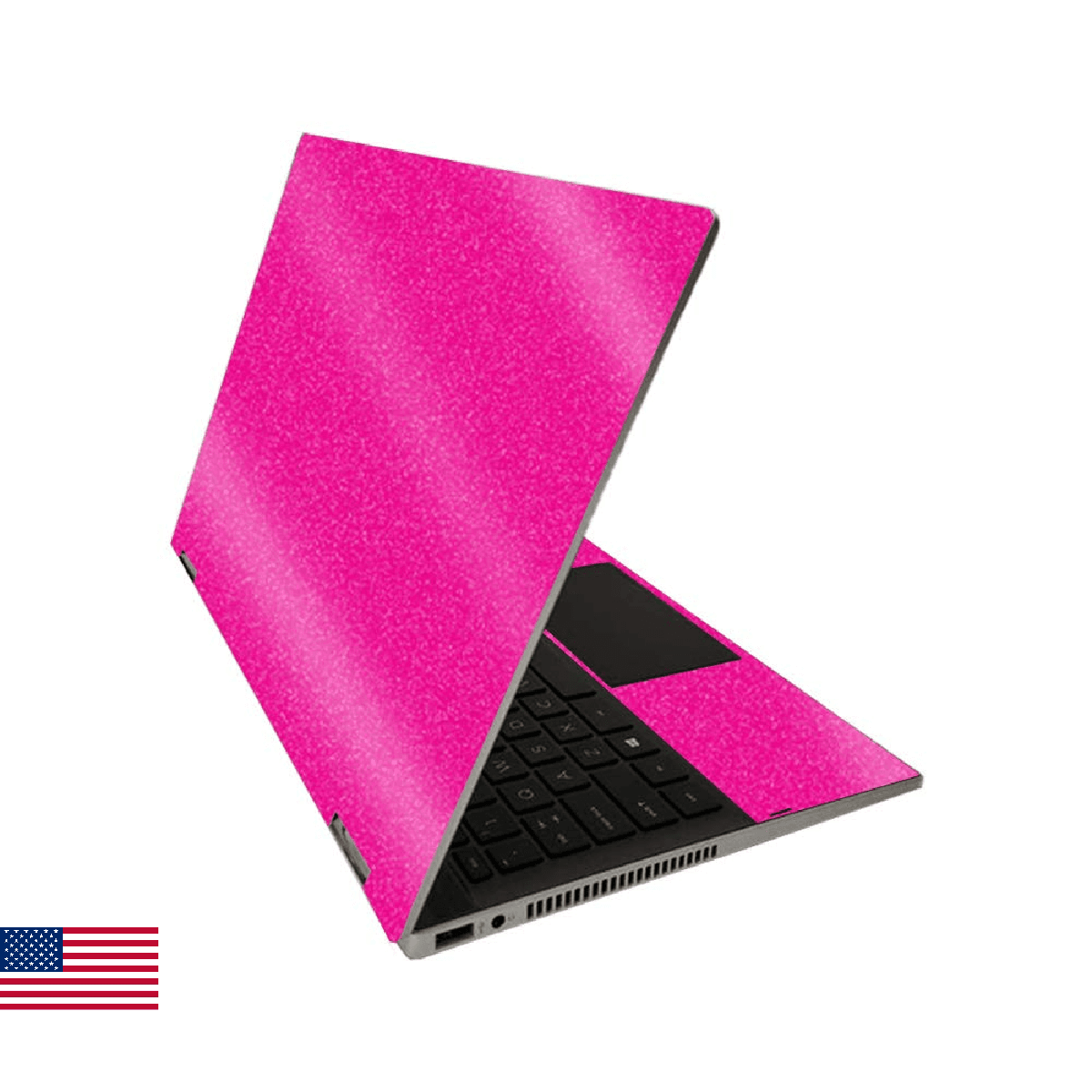 MightySkins Glossy Glitter Skin for HP Pavilion x360 14" (2020) - Solid Hot Pink - Image 1