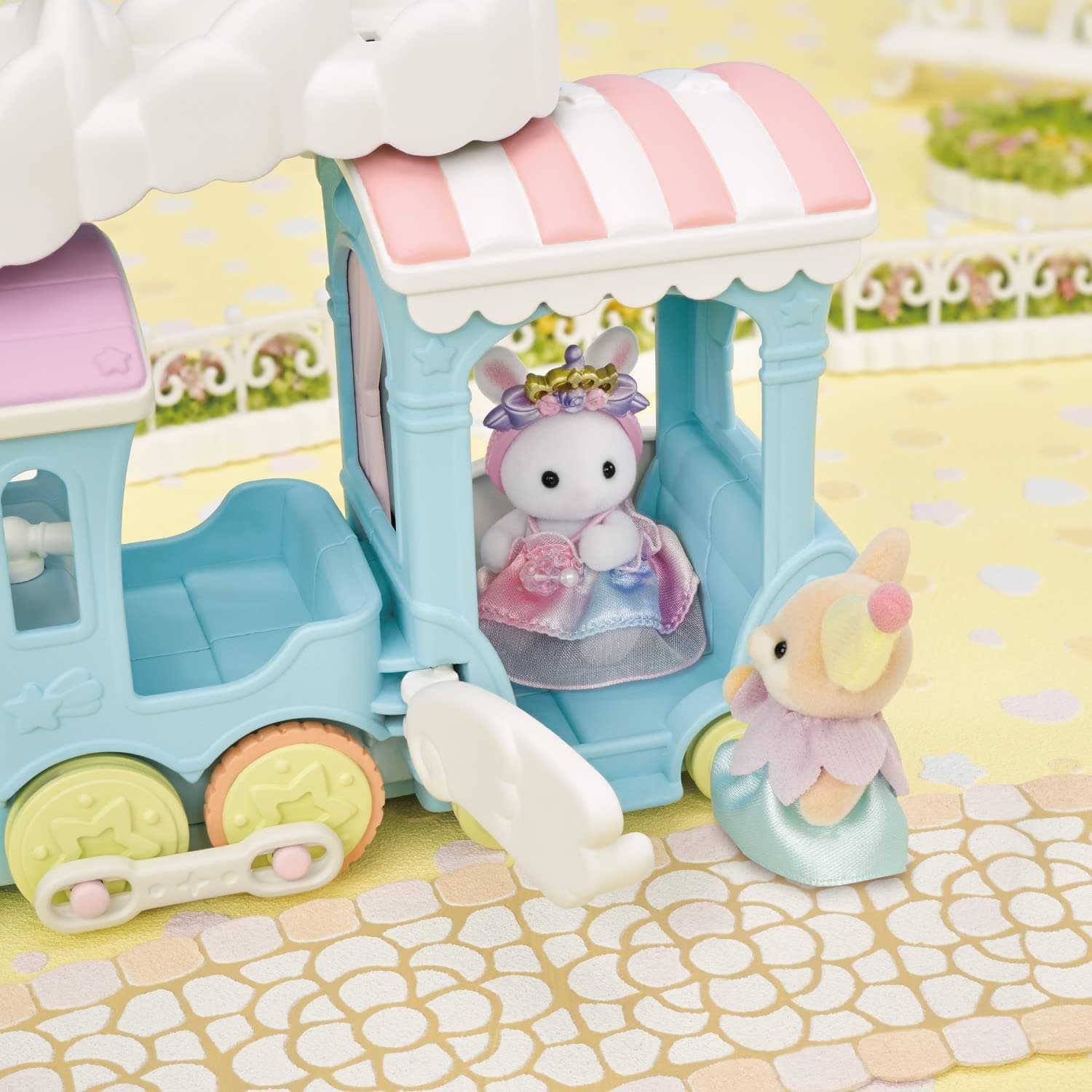 Calico Critters Floating Cloud Rainbow Train - Toy Vehicle Playset with 1 Collec - Thumbnail 5
