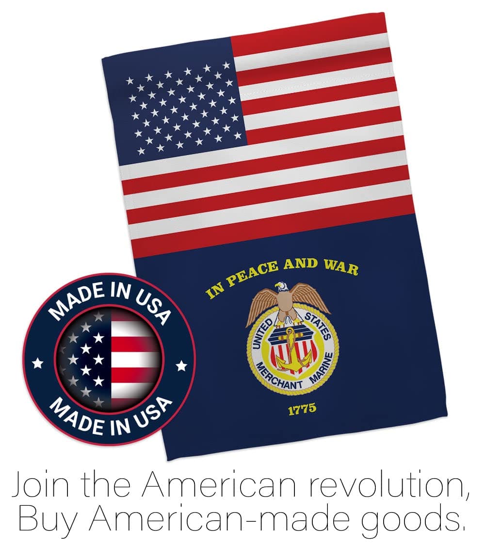 US Merchant Marine Garden Flag - Armed Forces Corps USMC Semper Fi United State - Thumbnail 5