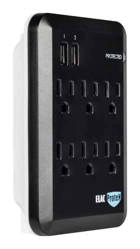 Elac PB-62S Protek 6 Outlet Wall Surge Protector - Thumbnail 6