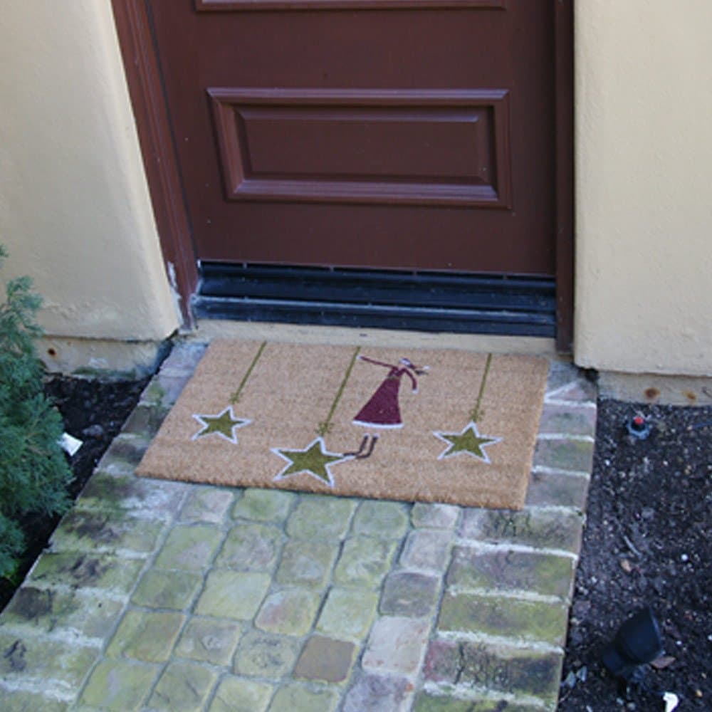 Rubber-Cal 10-106-053 Contemporary Holiday Doormat, 18 by 30-Inch, Tan - Thumbnail 3