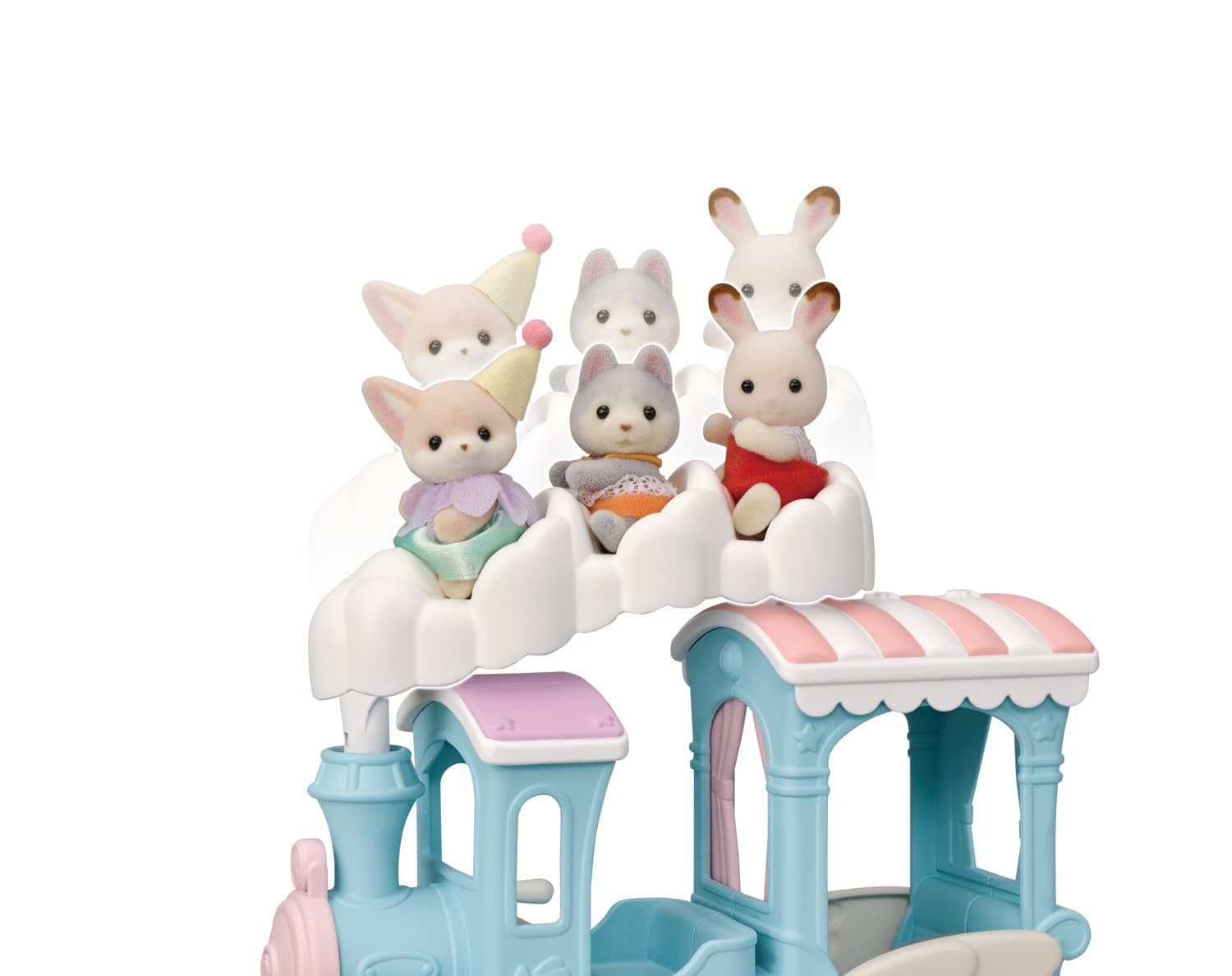 Calico Critters Floating Cloud Rainbow Train - Toy Vehicle Playset with 1 Collec - Thumbnail 8